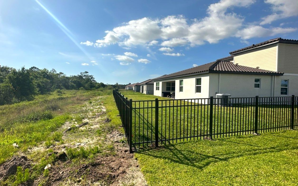 Aluminum Fence Installation using Black 3 Rail Aluminum Fence by Asap fence and gates, LLC