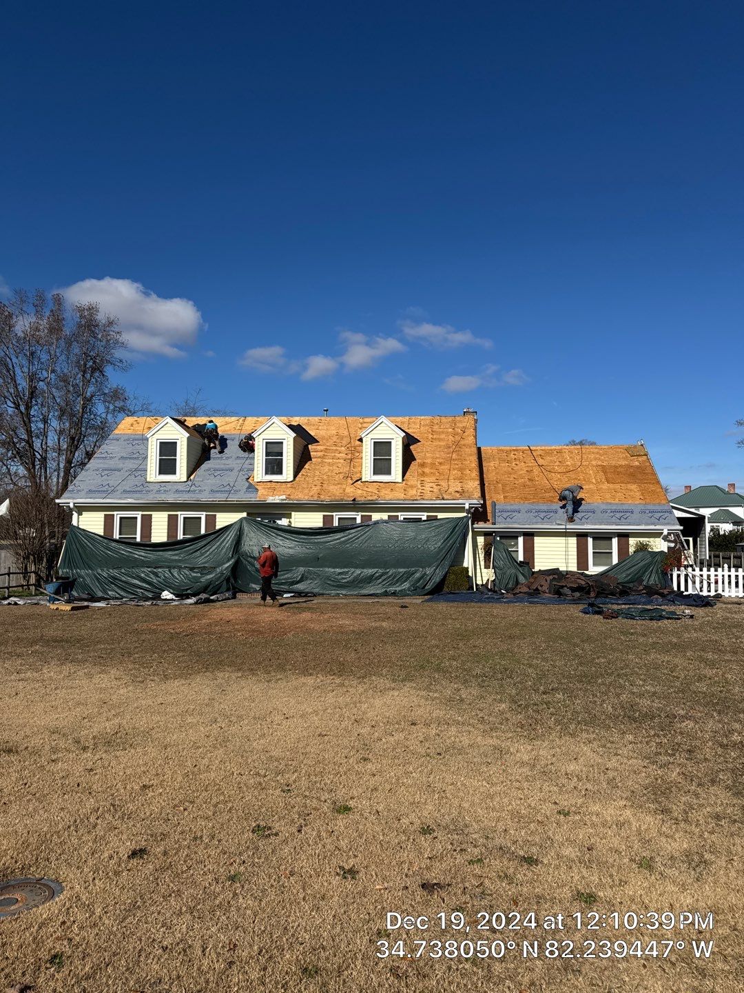 Architectural Shingle Roof Replacement and Chimney Flashing in Simpsonville by Roofers LLC