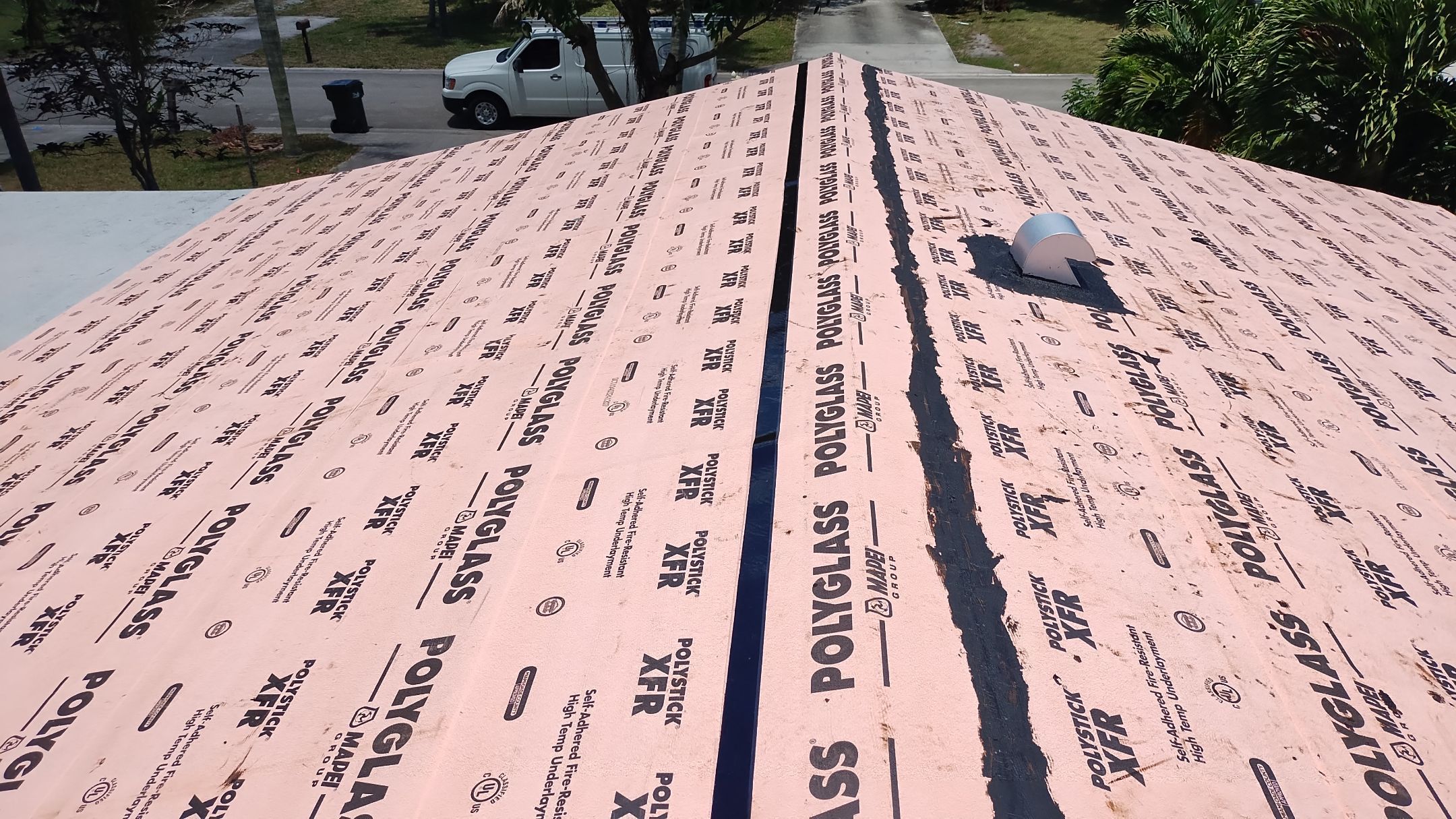 Residential Roofing Installation using 1" Nail strip metal roof by BLUES BROTHERS ROOFING