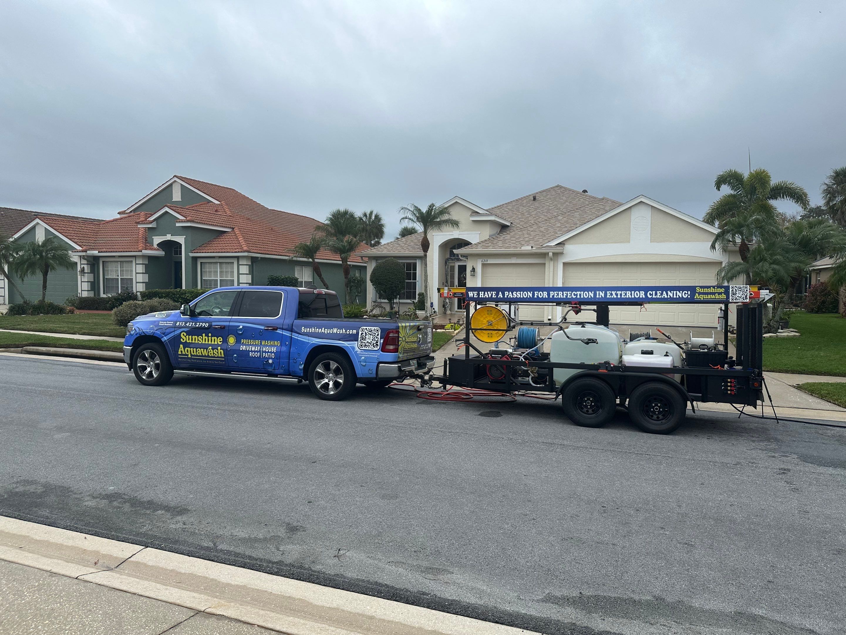 Driveway Cleaning and Rust Treatment - Fairways at Imperial Lakes, Palmetto, FL | Sunshine AquaWash by Sunshine AquaWash