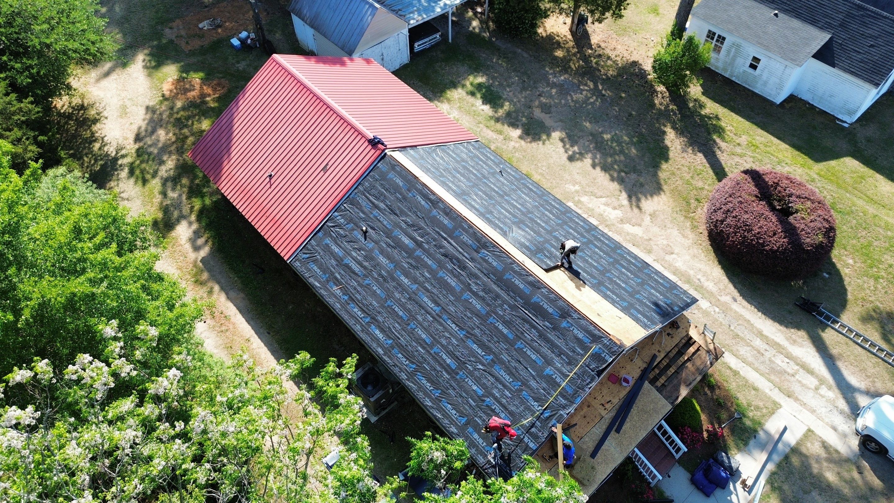 Roof replacement and interior repair by hail and wind damage by Just Brilliant Restoration JBR