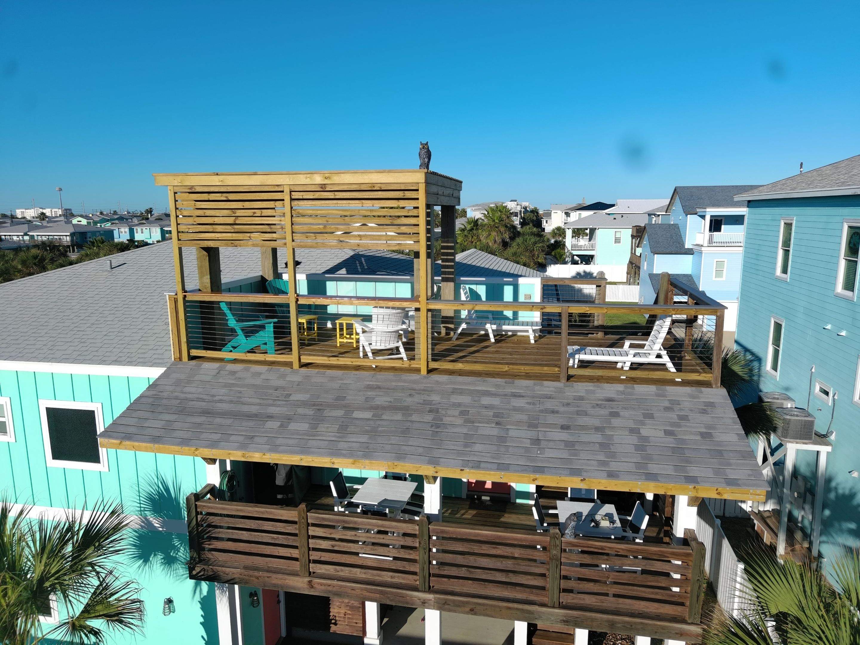 Roof Top Clubhouse on the Beach by Bayfront Roofing and Construction