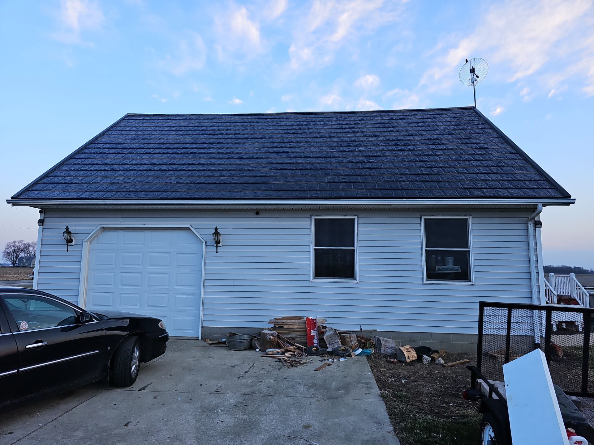 Residential Roofing Installation using Metstar Slate Plus Smooth Black by Nitro Roofing and Construction