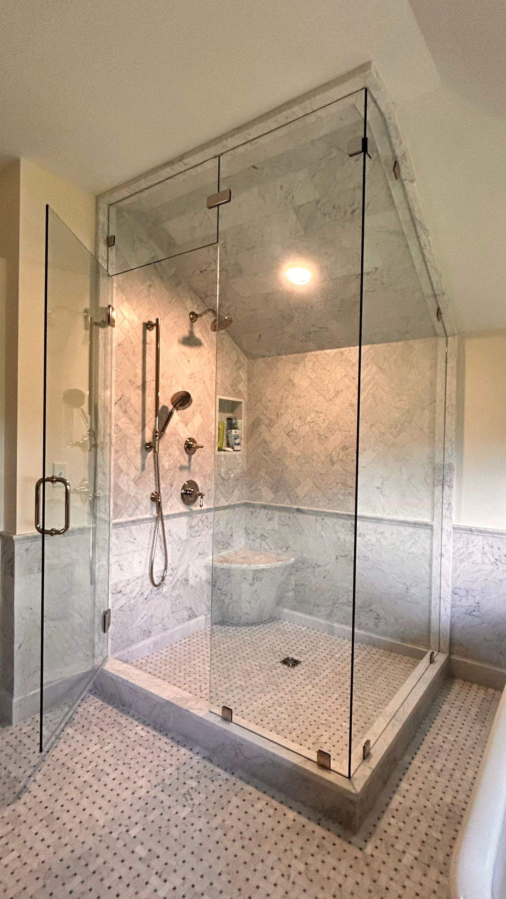 Multiple Frameless Showers by Cheshire Glass Company