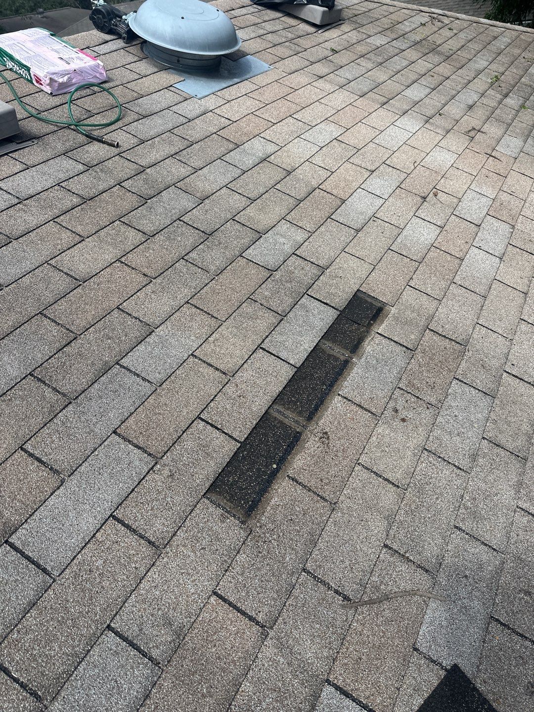 Hail Damage using Owen's Corning Duration (Lifetime) Shingles by Roof Repair Company