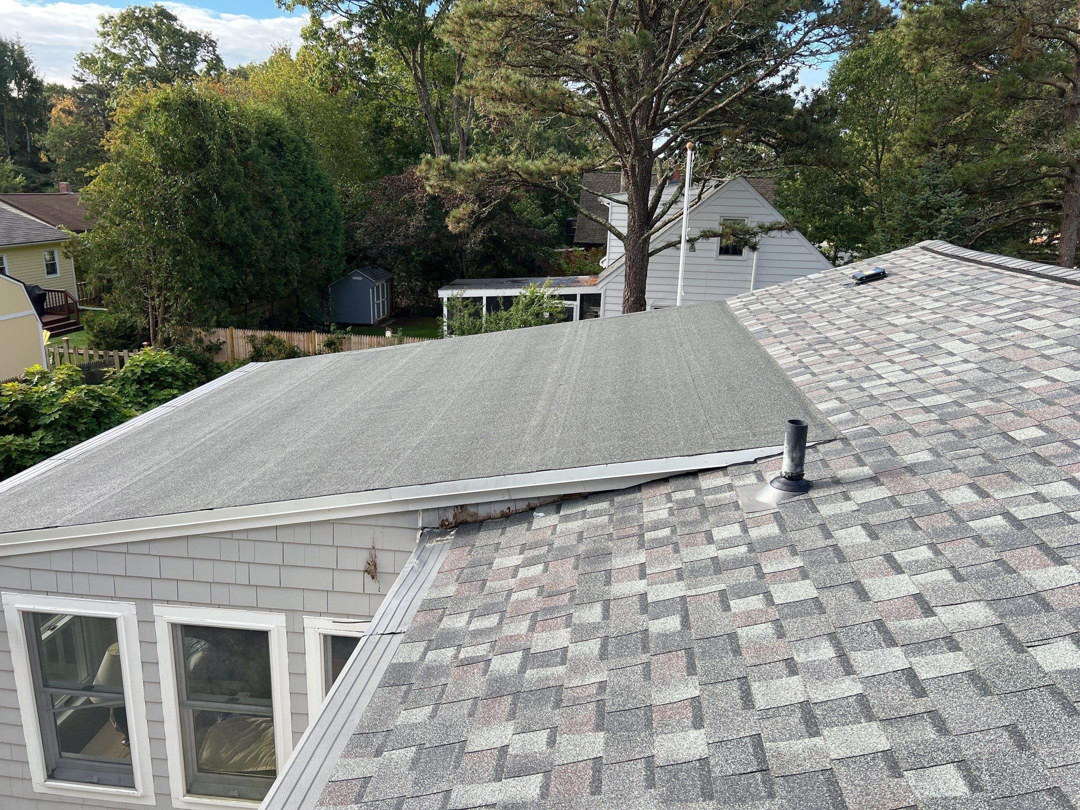 Low-Slope Roofs with Rolled Asphalt by Pinnacle Roofing & Skylights