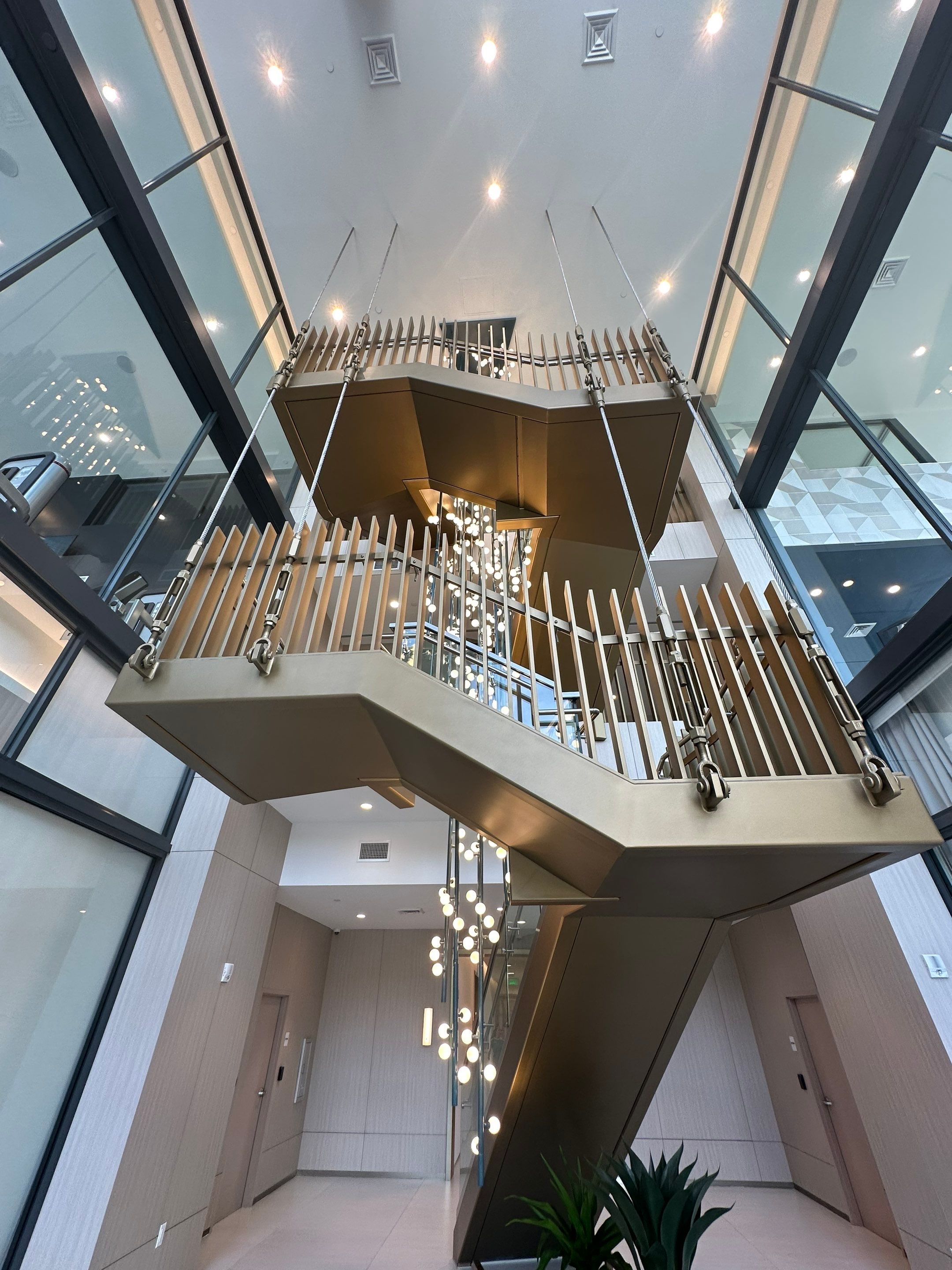 Custom Commercial Lobby in Hallandale Beach by Toledo Iron Works