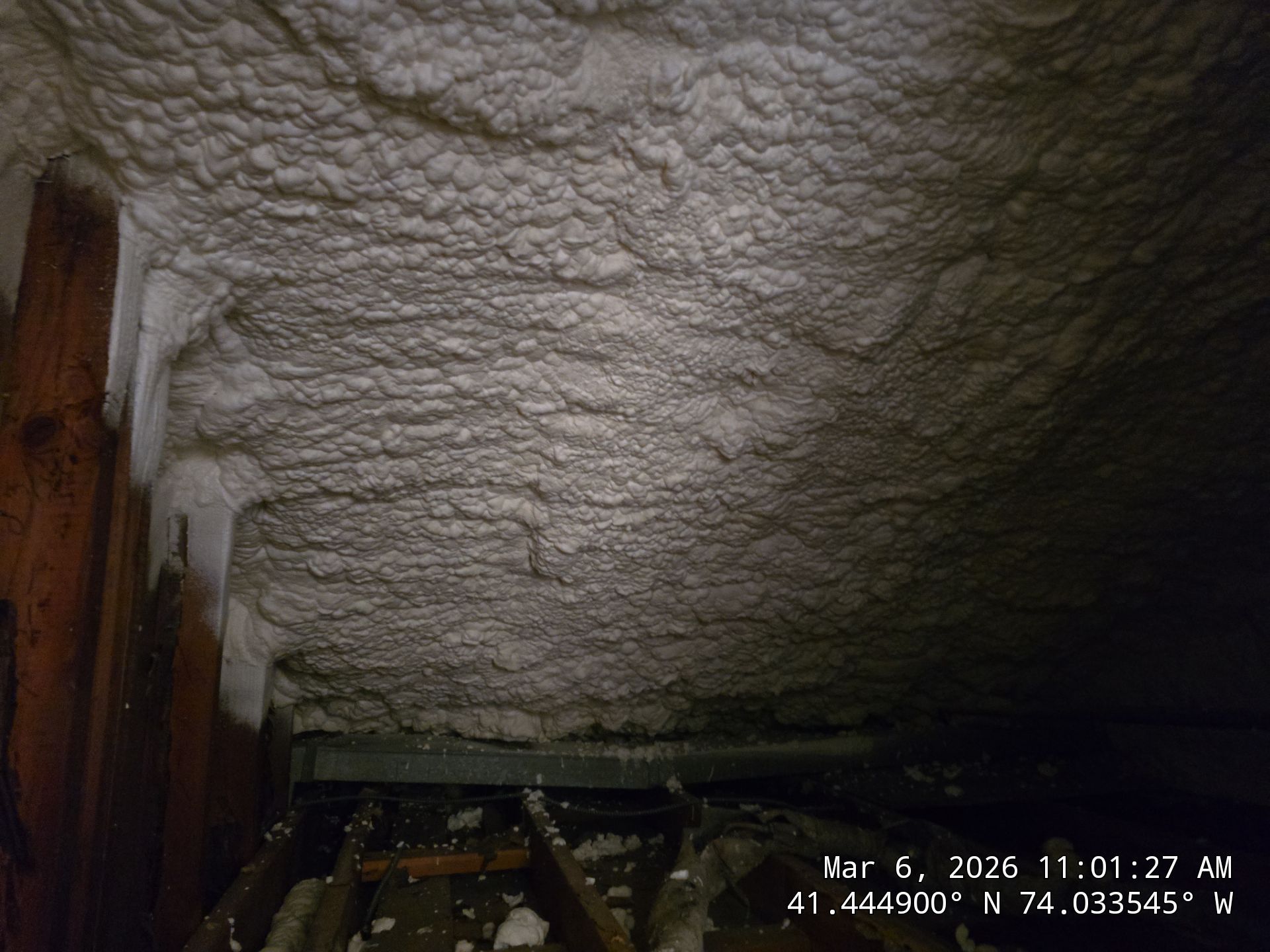 Attic Insulation using open cell spray foam by NYS Foam & Energy