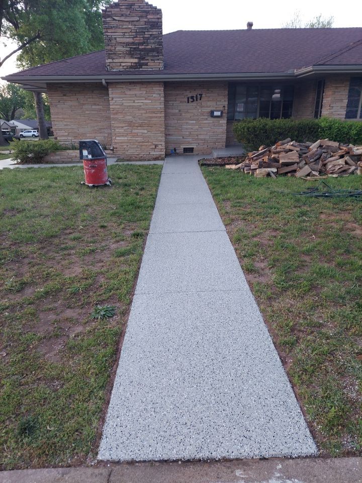 Porch Coating Installation with Mediterranean by Copperhead Coatings