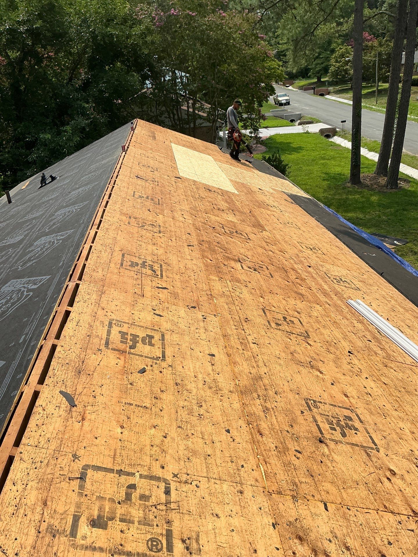Asphalt Shingle Roof Replacement and Gutter Installation in Richmond by Cade Construction
