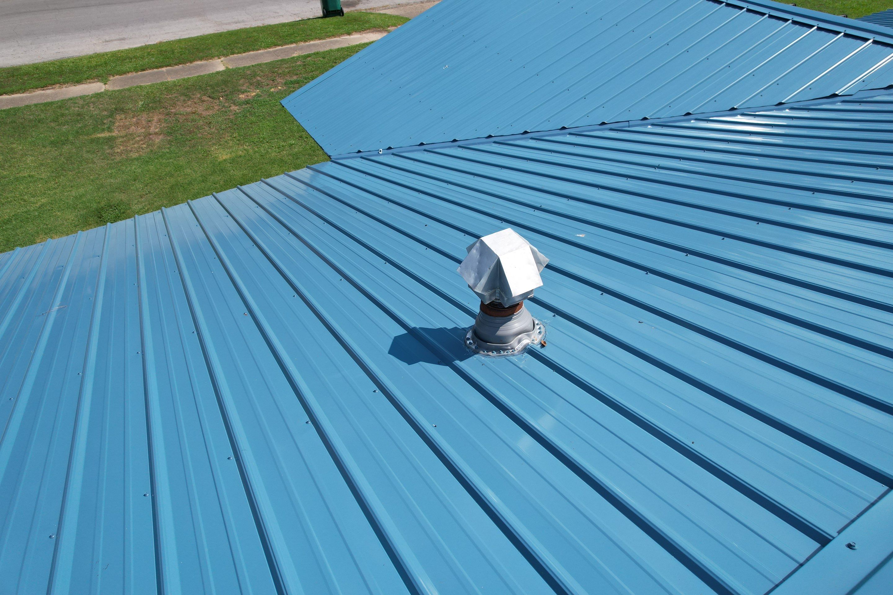 Residential Reroof: 29 GA. Colored Residential Panel by Hostetler Roofing