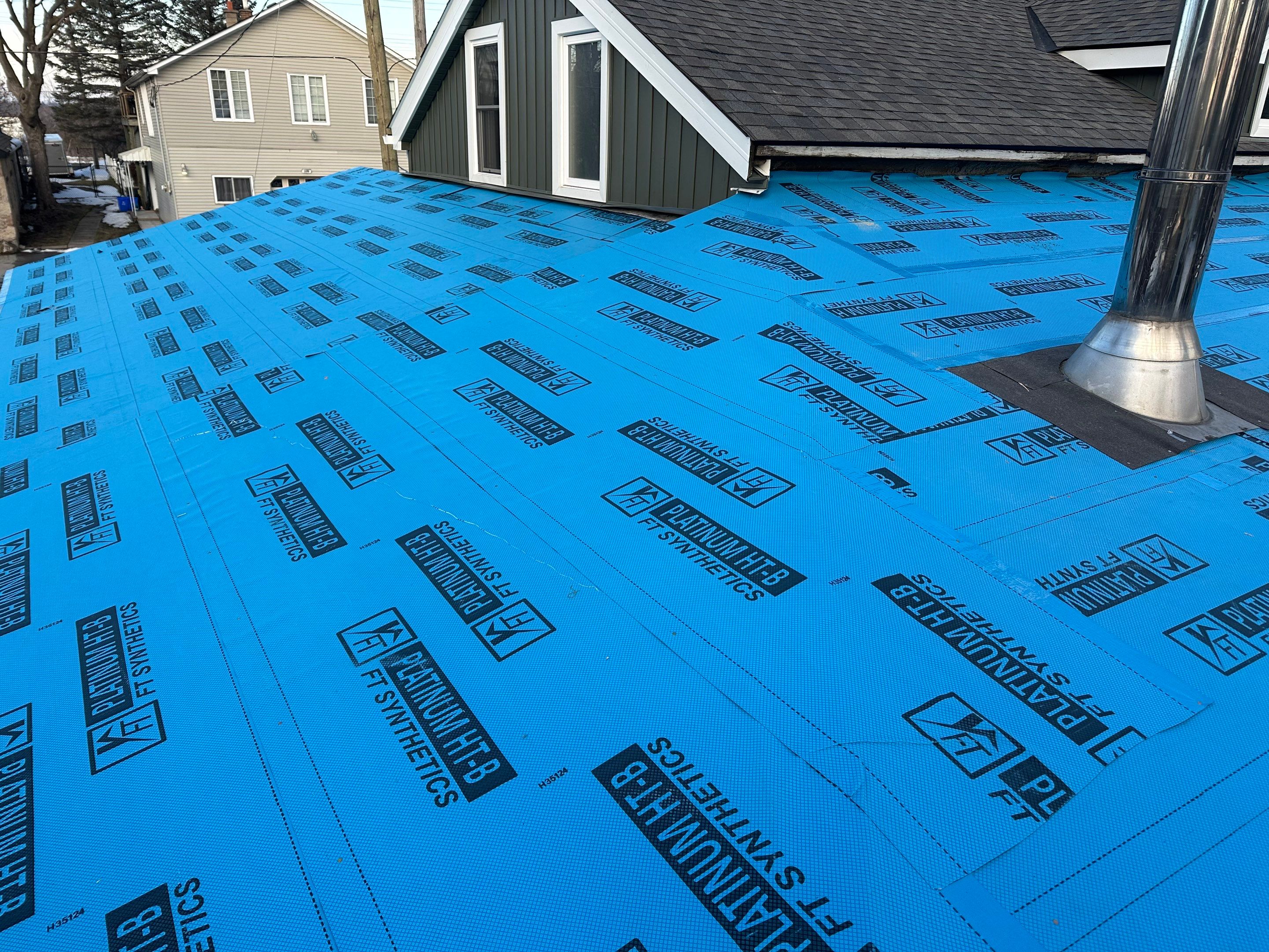 Project in Hamilton by The Roofing Crew