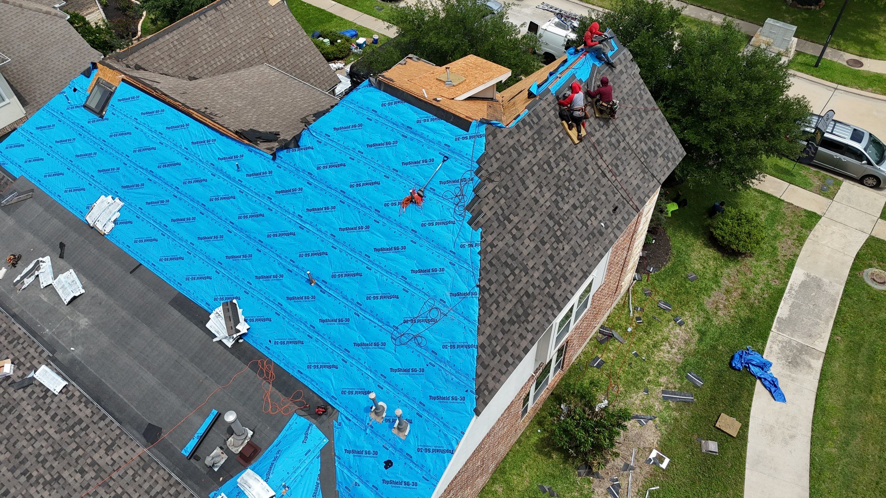 Residential Roofing Installation using IKO Dynasty by Core Four Roofing