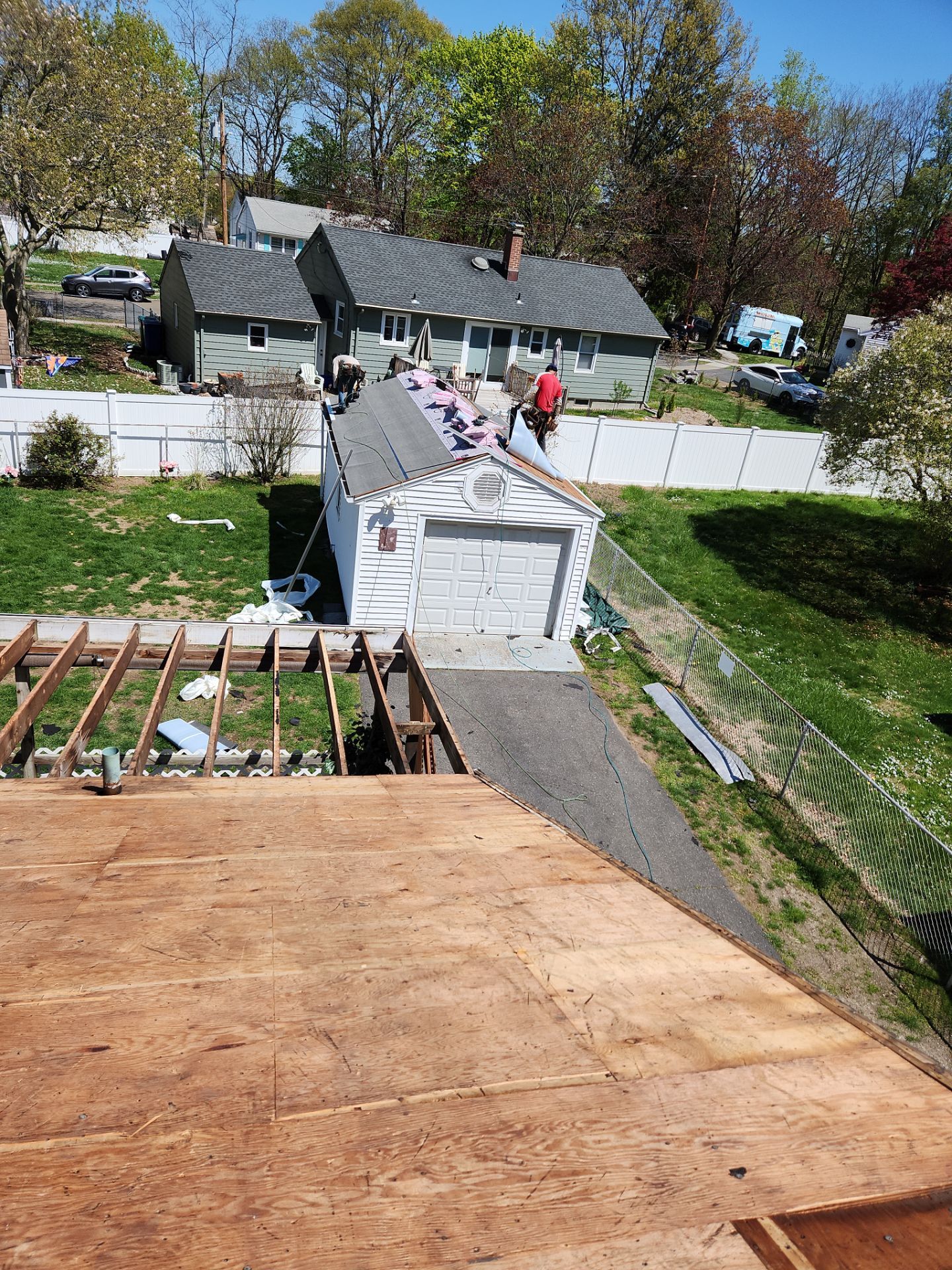 Residential Roofing Installation and Structural Plywood Replacement in Stratford by A Plus Exterior