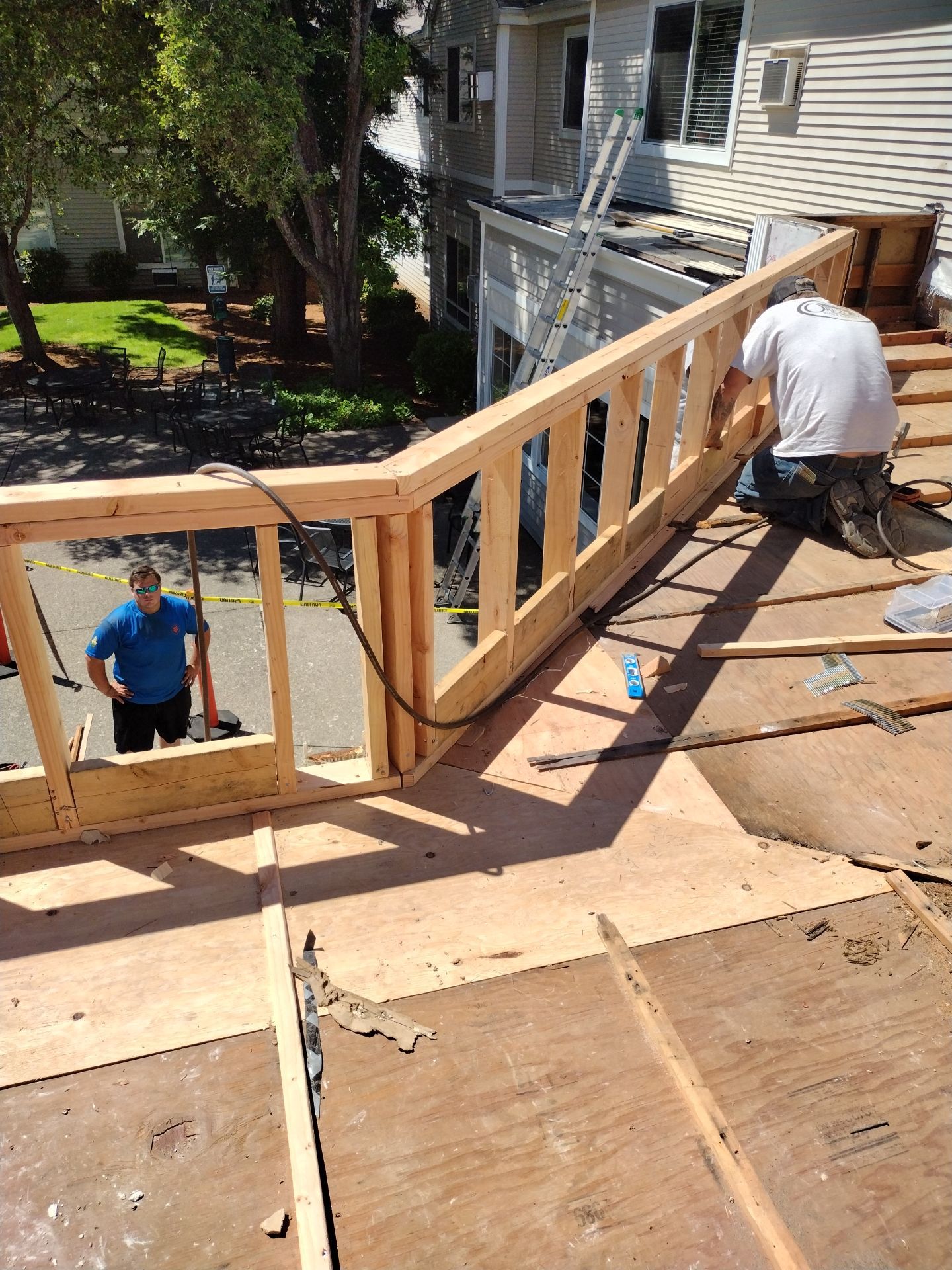 Dec-Tec Walkable Membrane using Dec-Tec (Color: Granite) by Orezona Building & Roofing Company, Inc.