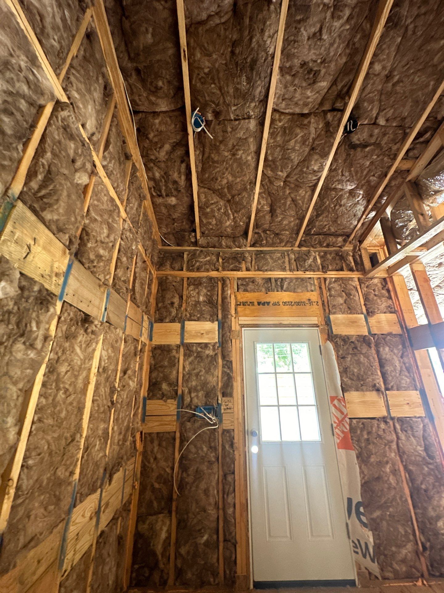 Full install on this new beautiful custom home in Dallas by Apex Insulation Solutions