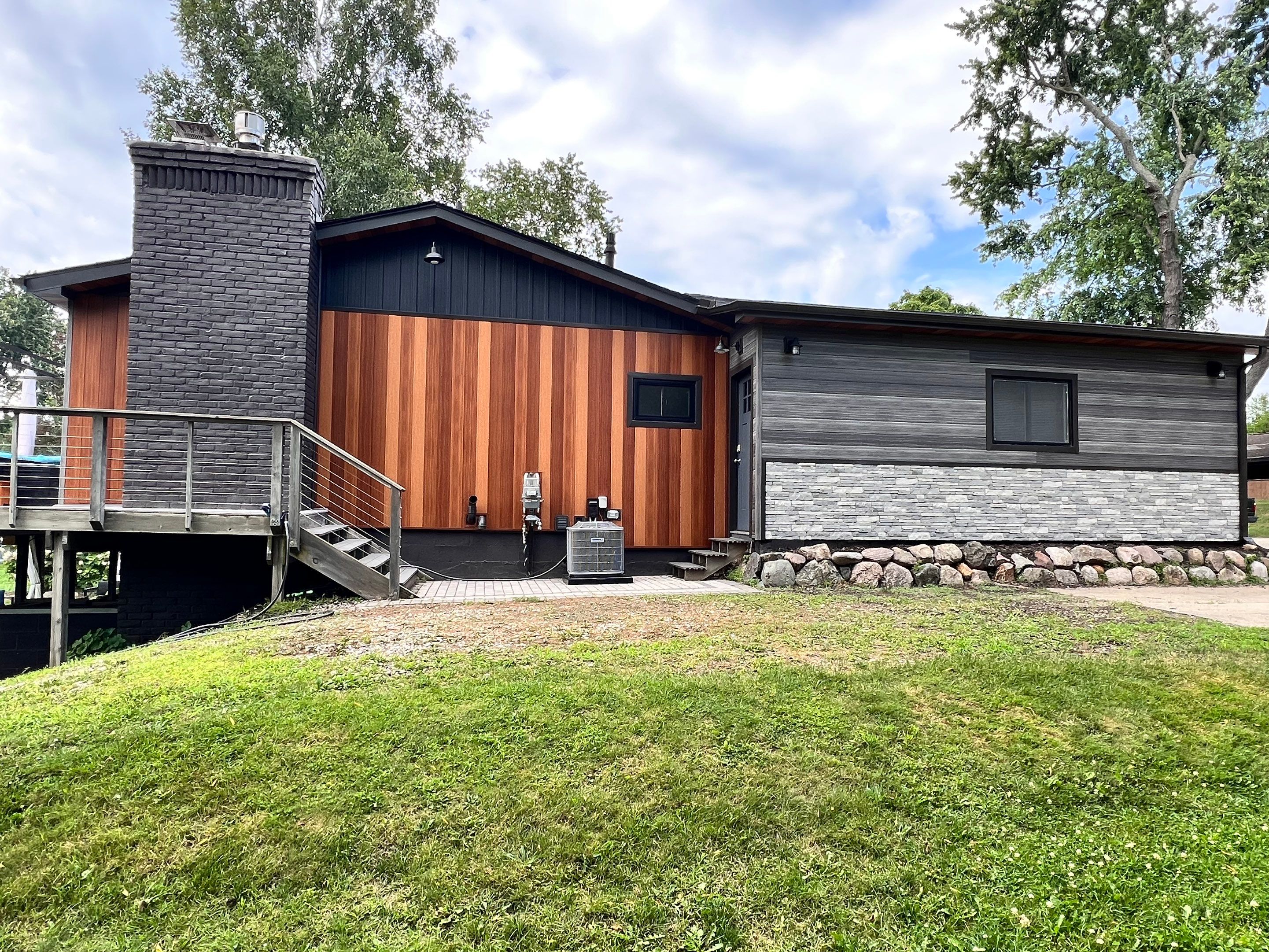 Siding Replacement using Alside Gray Oak by 180 Contractors