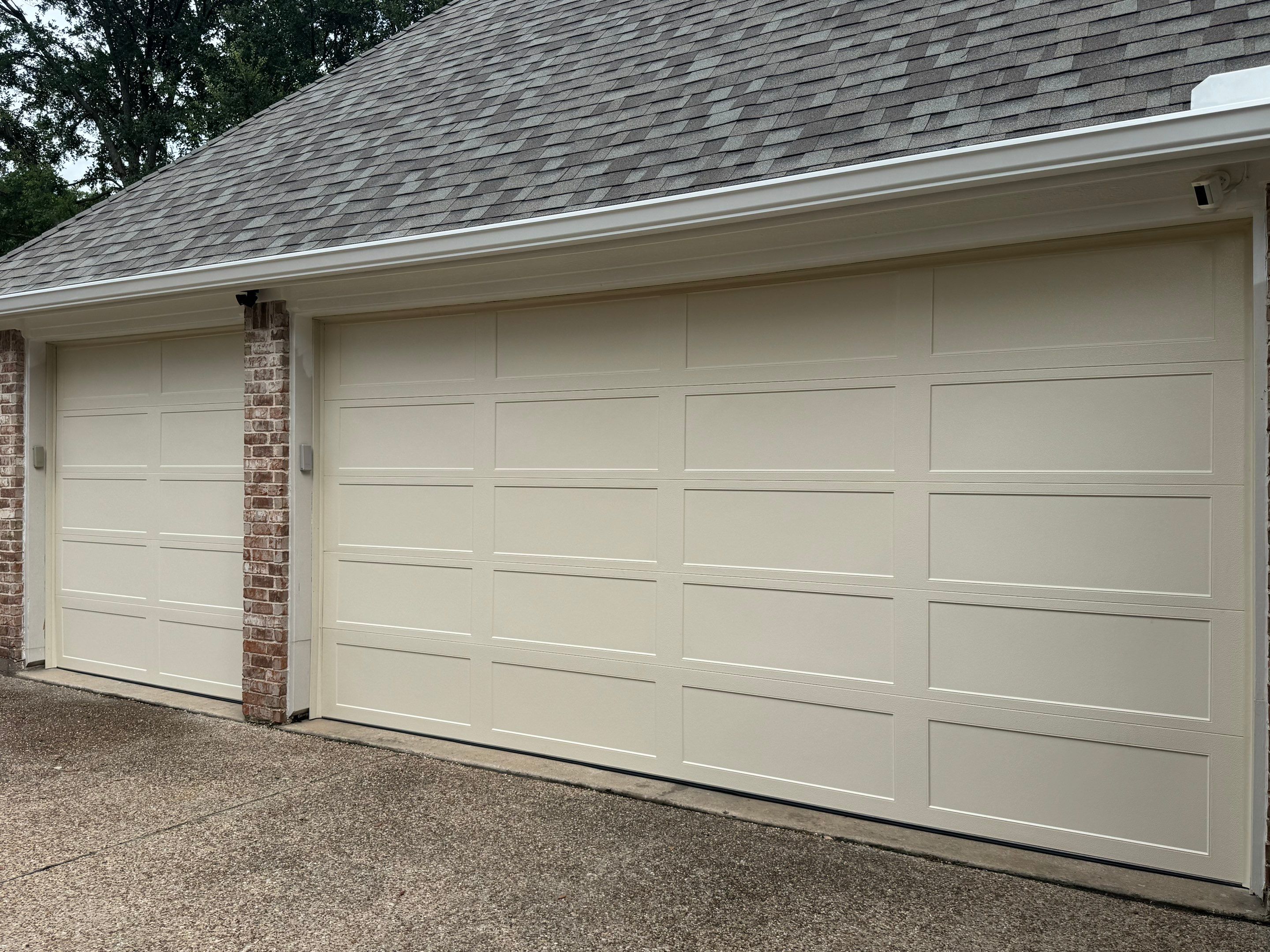 Recessed Panel Garage Door Installation in Trophy Club by Meadows Garage Doors