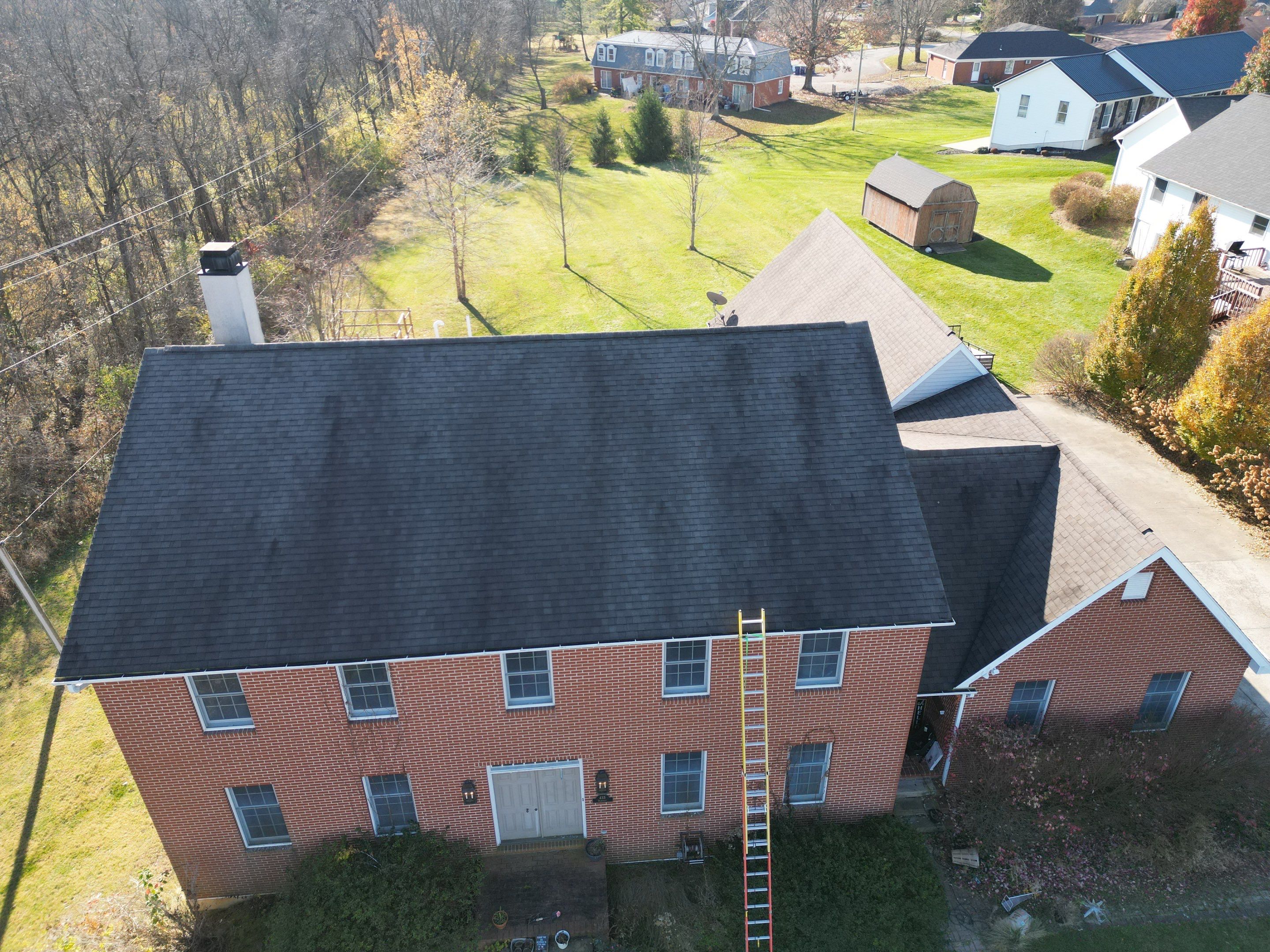 Residential Roofing Installation using Performance Panel Metal - Frost Black by RoofX 
