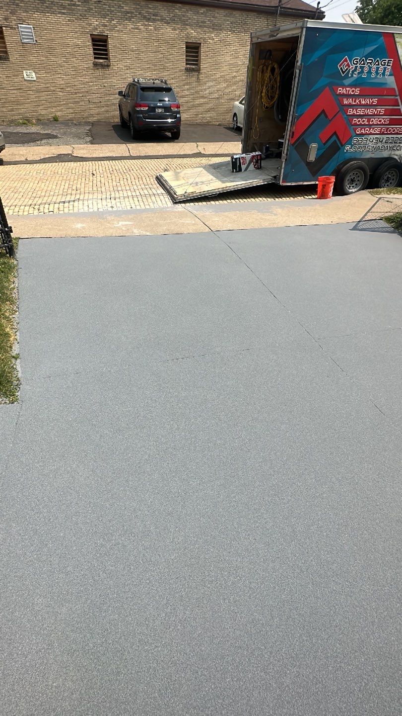Driveway Project in Pittsburgh by Floors in a Day, Inc