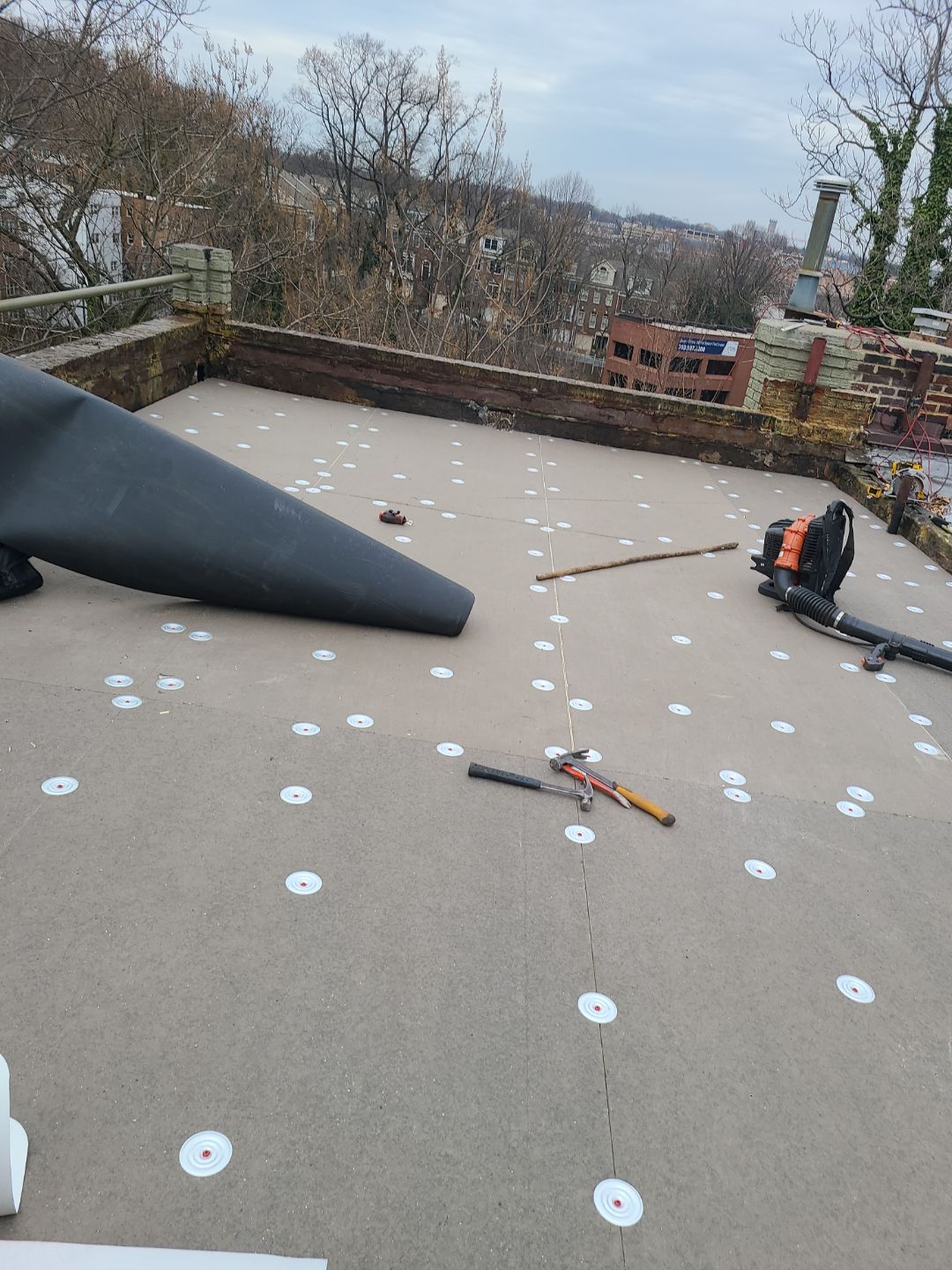 Arlington Flat TPO Roof Installation by RM Banning, Inc.