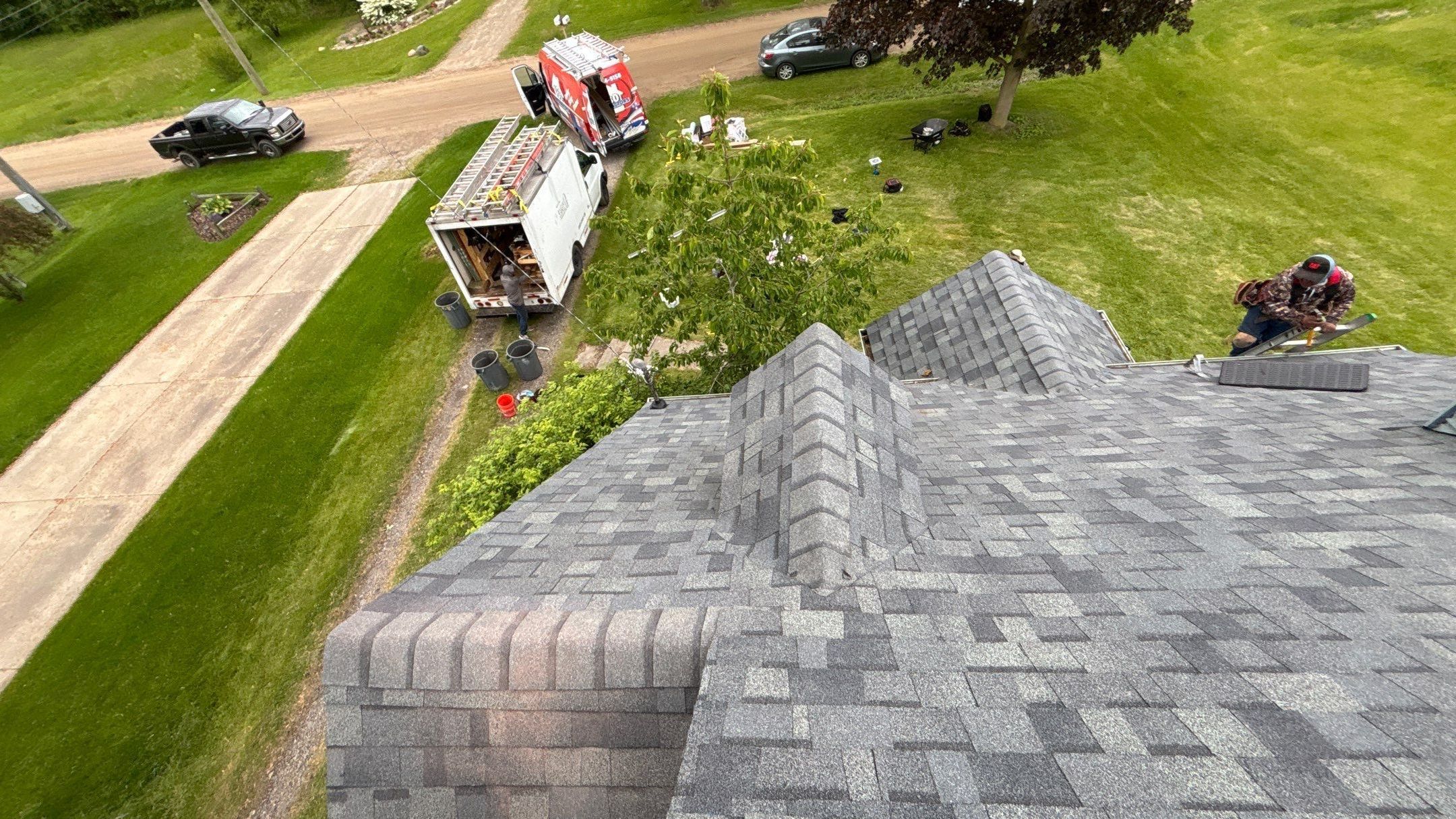 Roof Replacement using Owens Corning Estate Gray by 180 Contractors