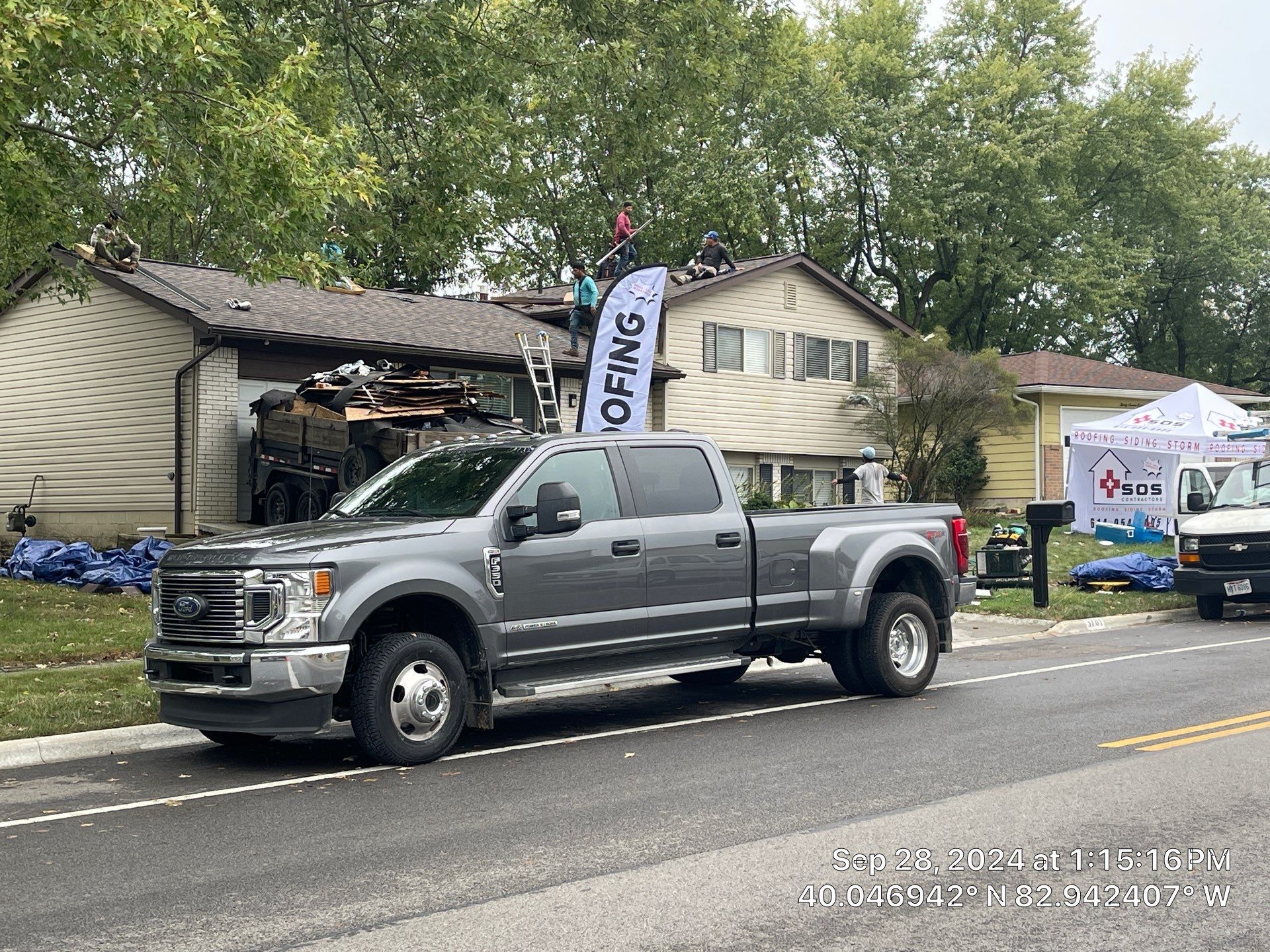 Residential Roofing Installation using IKO dimensional shingles by SOS Home Ohio 