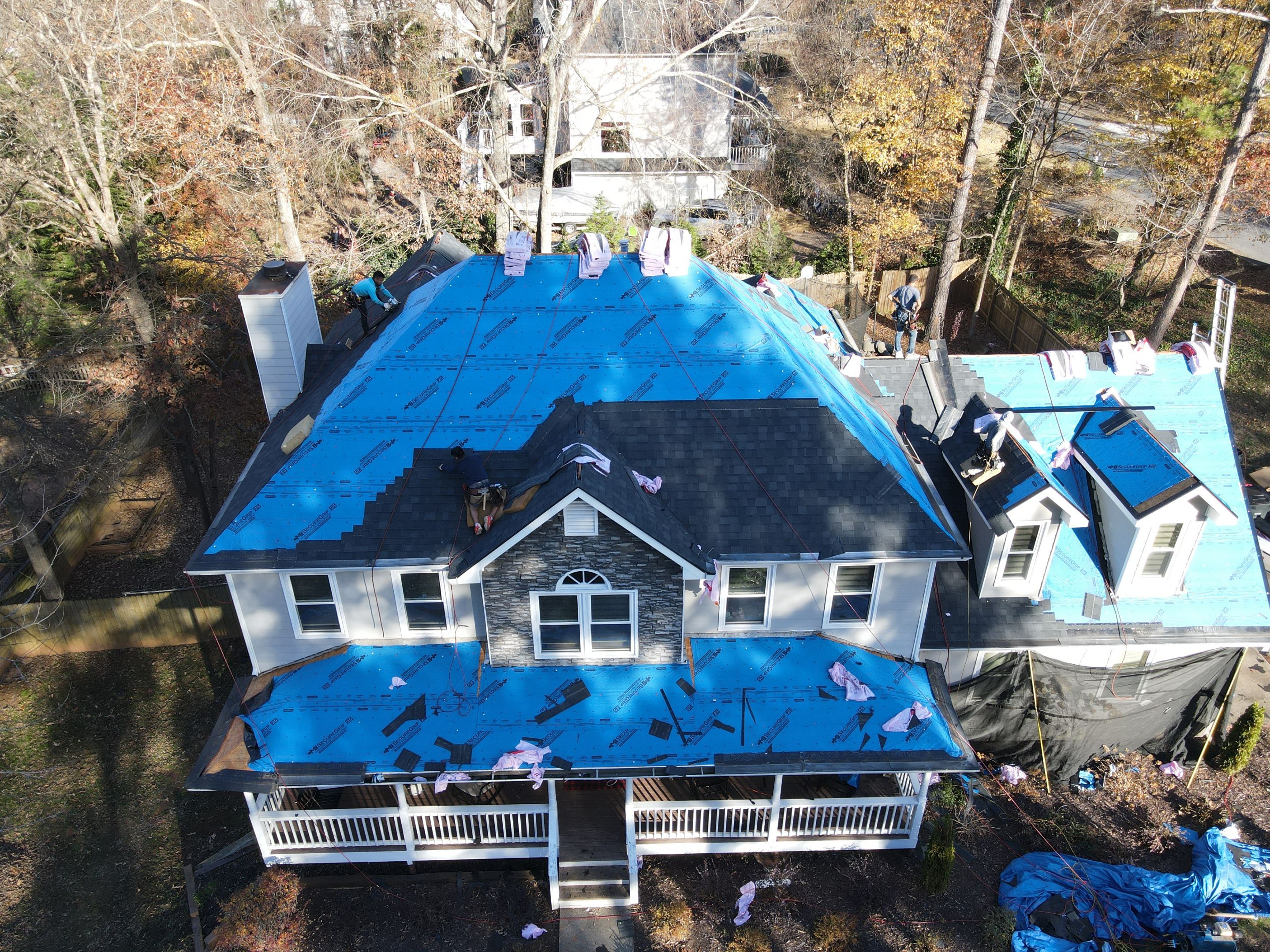 Residential Roofing Installation using Owens Corning by Inspector Roofing and Restoration