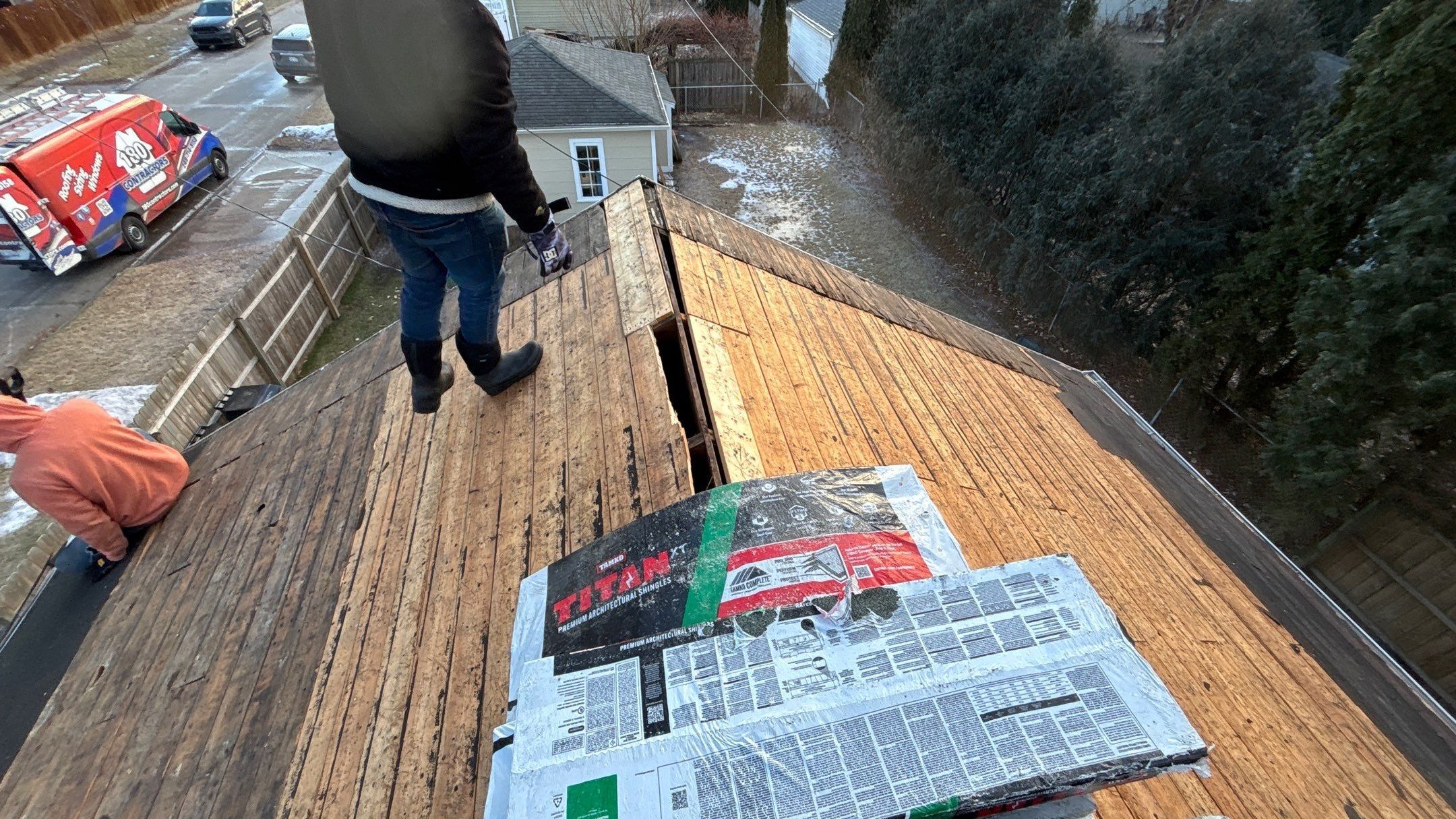 Roof Replacement using TK Thunderstorm Gray by 180 Contractors