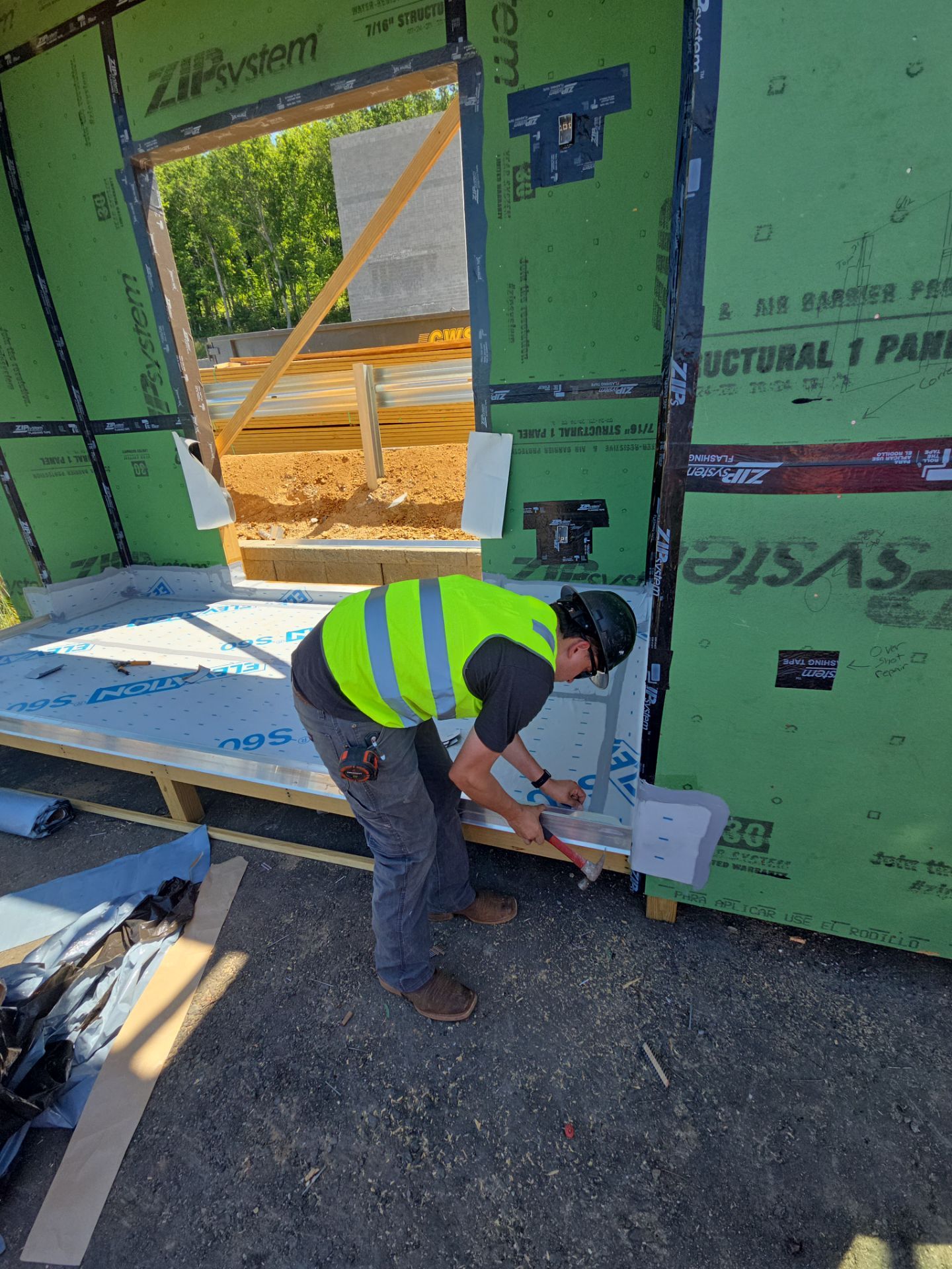 Mock-up Installation Progress by A3 Architecture, LLC