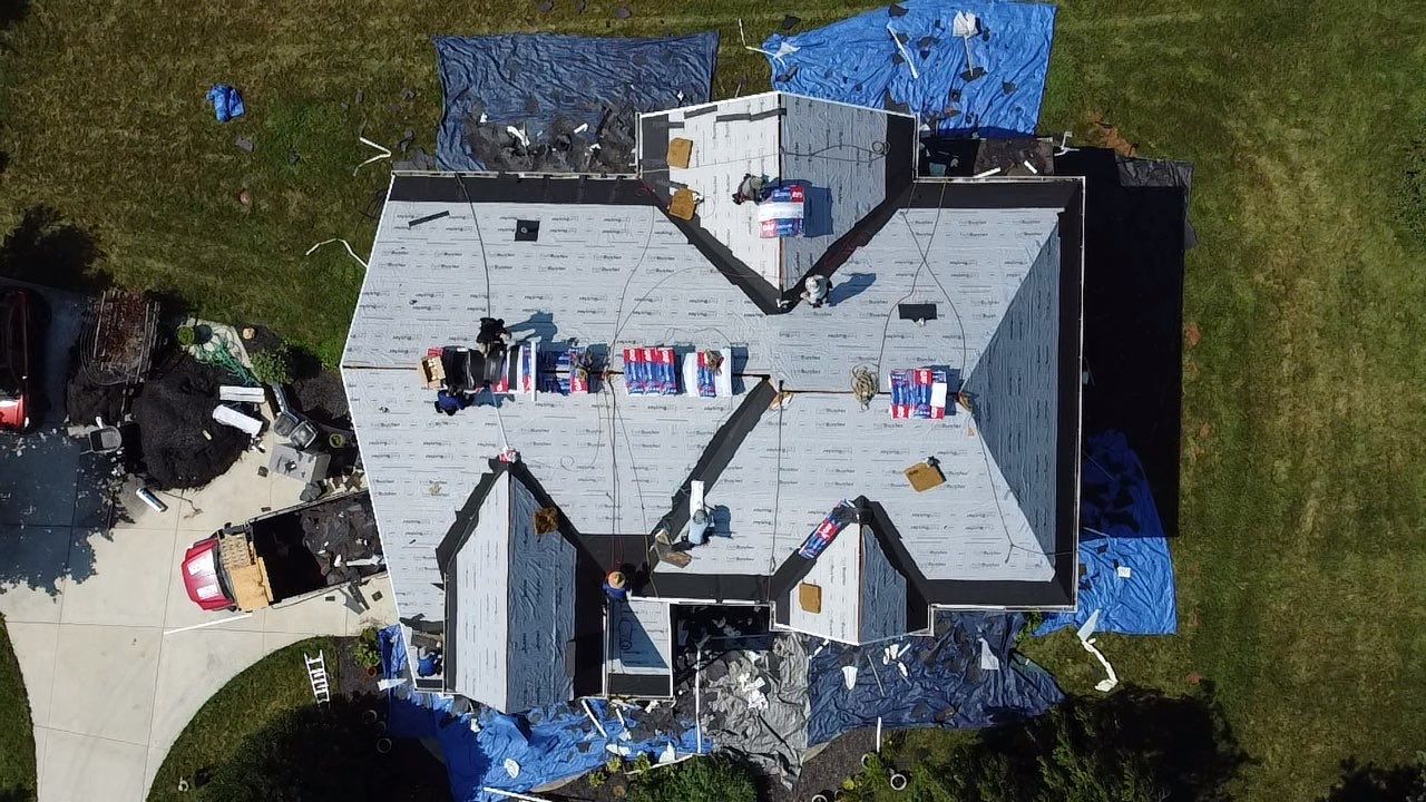 Residential Roofing Installation using GAF Timberline HDZ by Matter Roofing & Construction