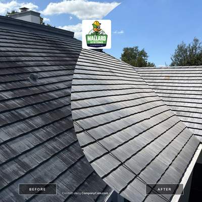 Flat Tile Roof Cleaning