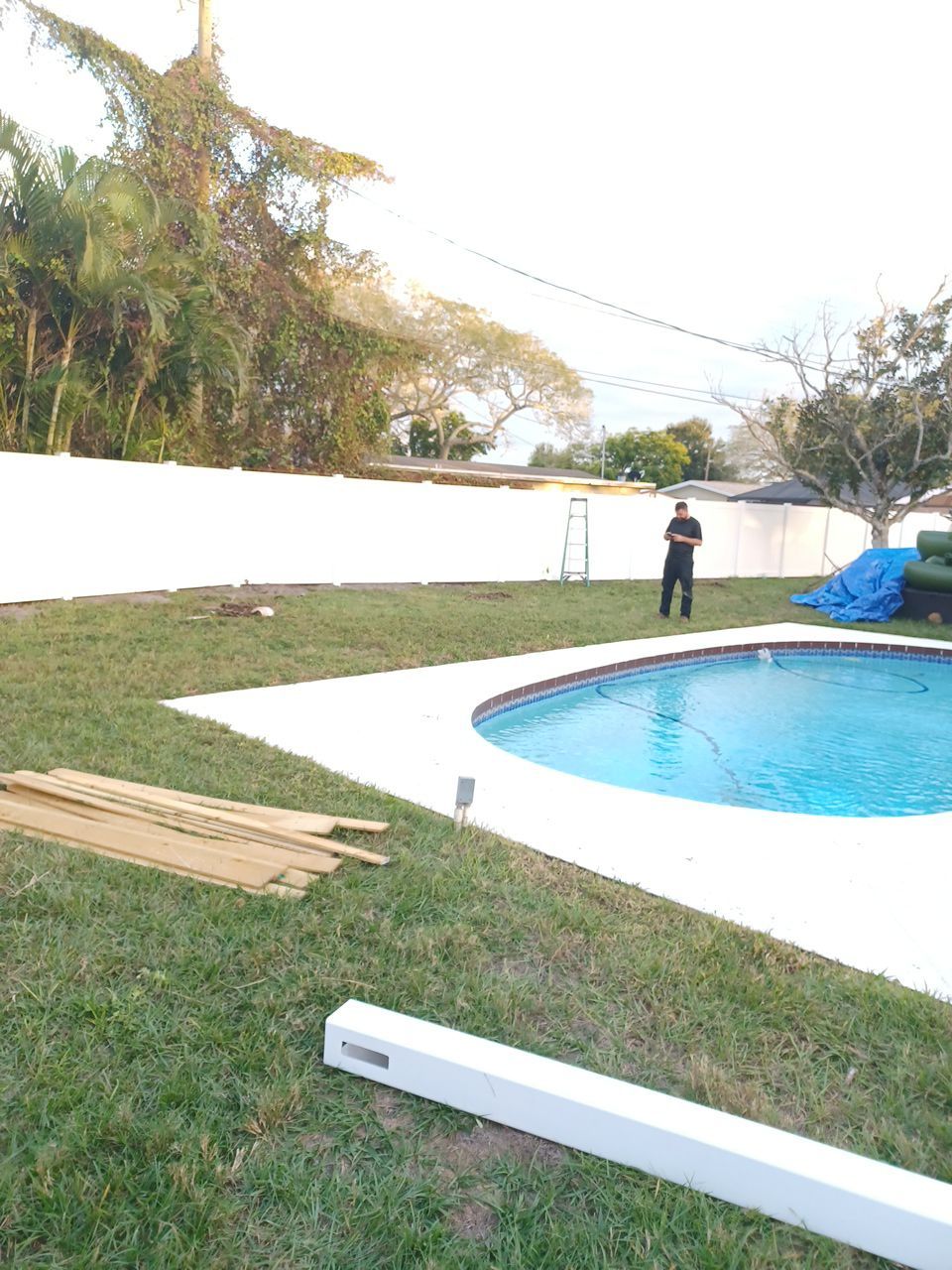 Bradenton, FL 6 ft. Tall White Vinyl Privacy Fence  by Asap fence and gates, LLC