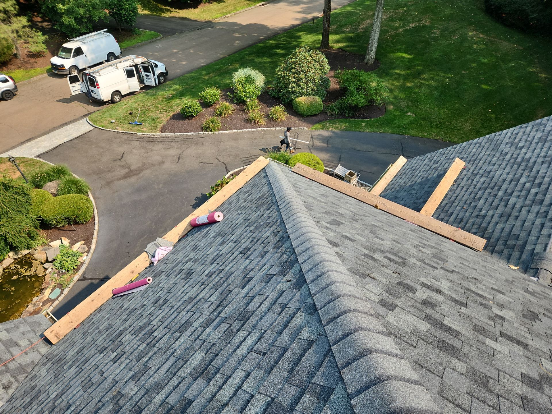 Residential Roofing Installation using Owens Corning TruDefinition Duration - Estate Gray by A Plus Exterior