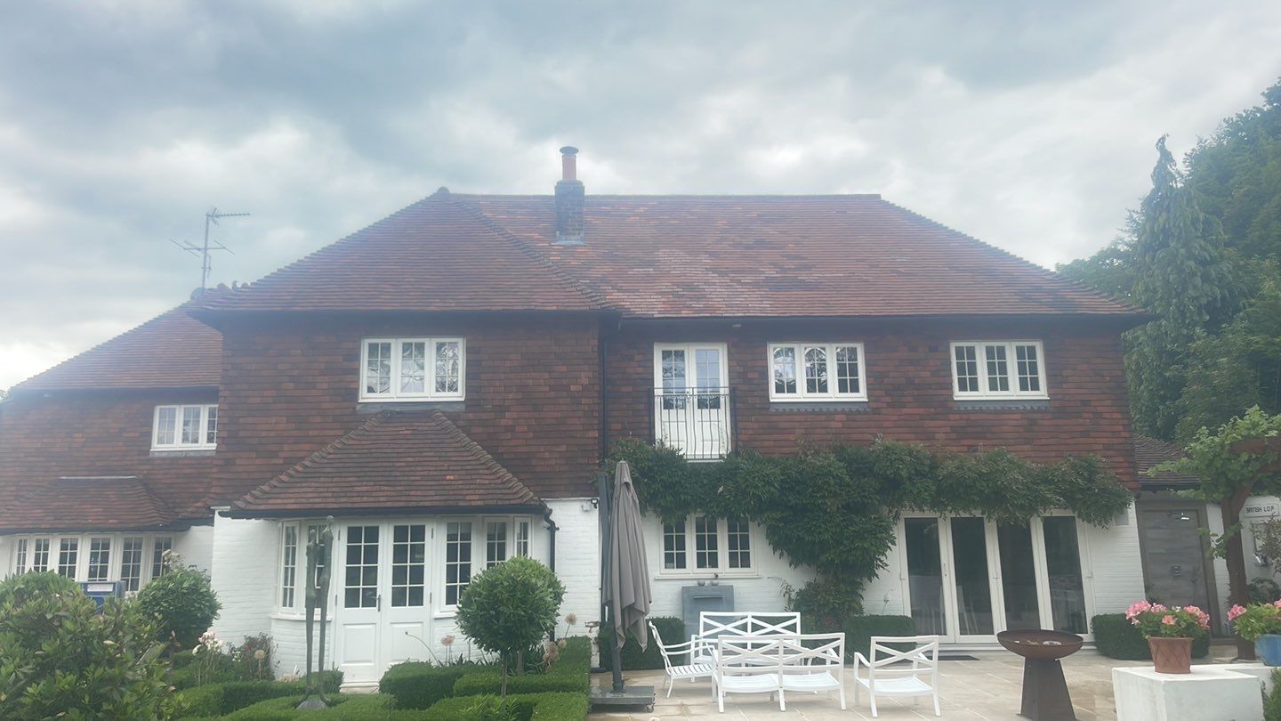 Roof Clean - Biocide Treatment using Honda 15lpm Low Pressure Washing Machine by Ges Exterior Cleaning ltd
