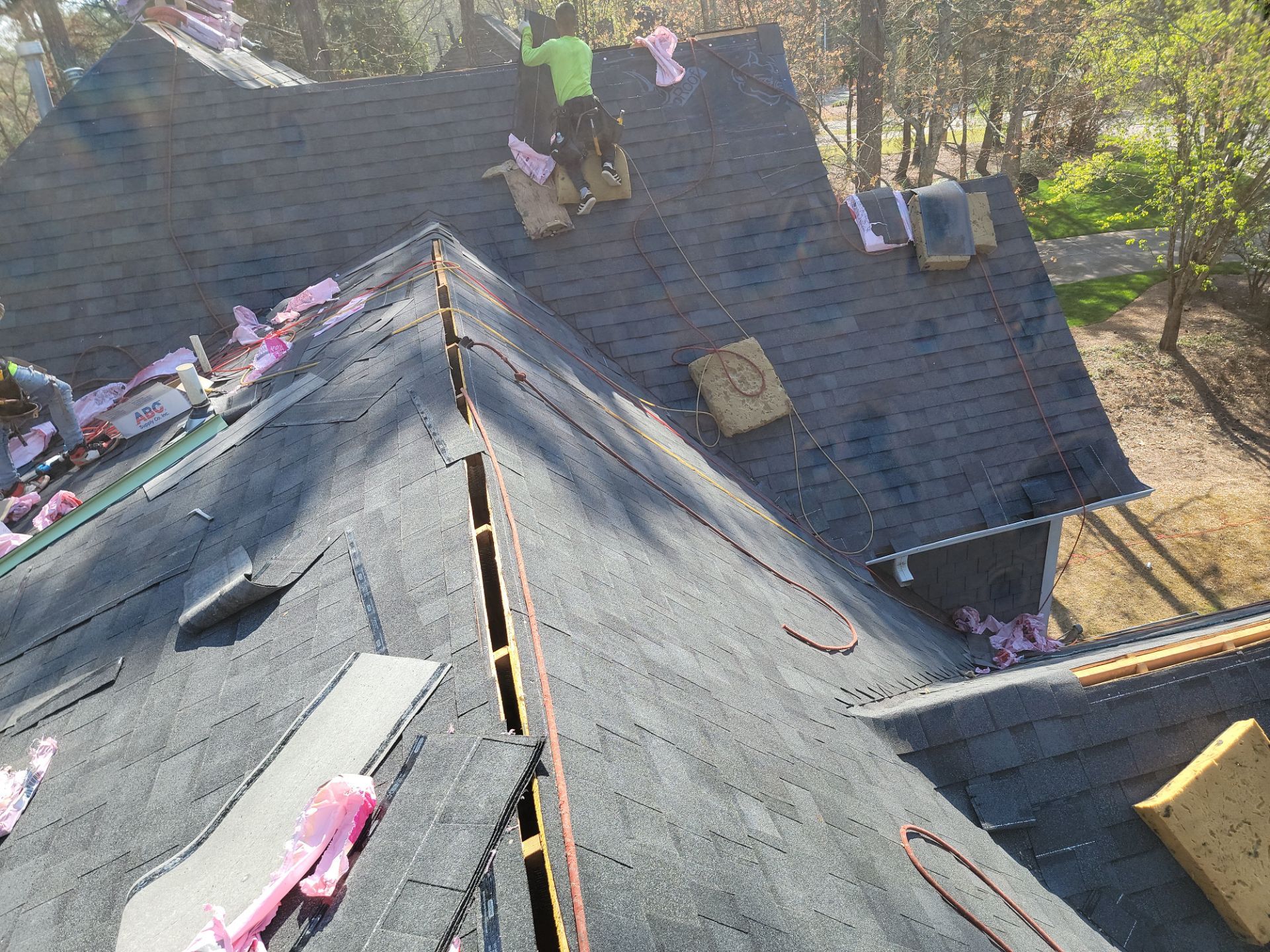 Residential Roofing Installation using Owens Corning by Inspector Roofing and Restoration
