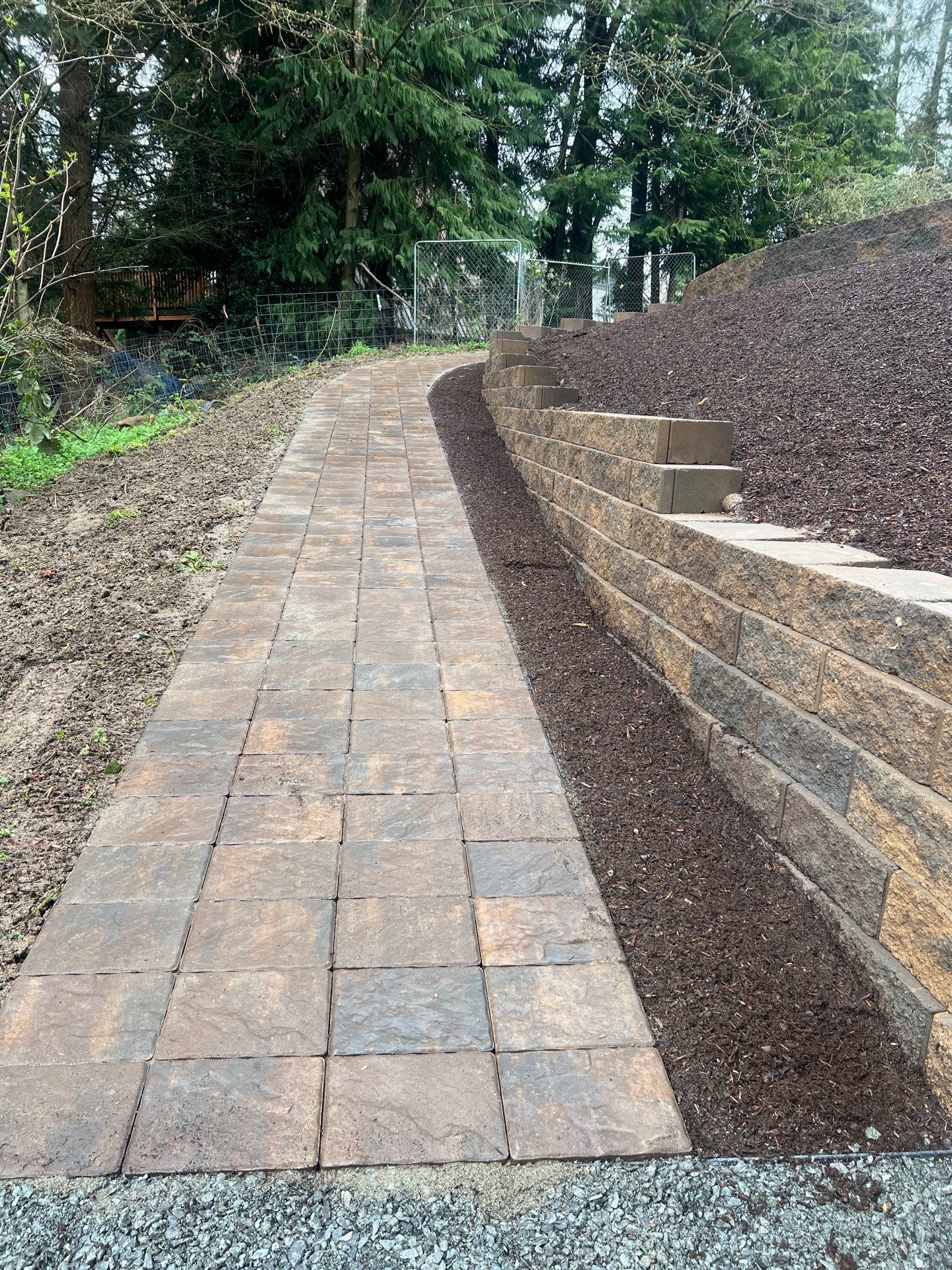 Retaining Wall and Backyard Renovation | Everett  by Jireh Asphalt & Concrete Inc 