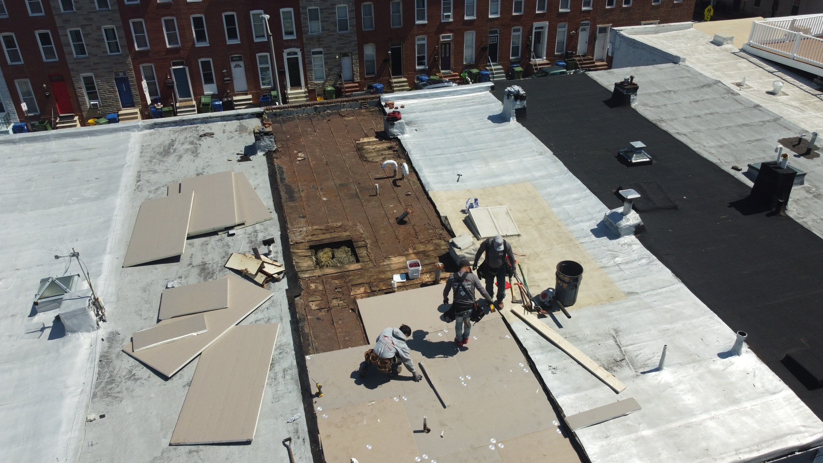 Residential Roofing Installation using Flat Roof Replacement – Modified Bitumen by Matter Construction, LLC