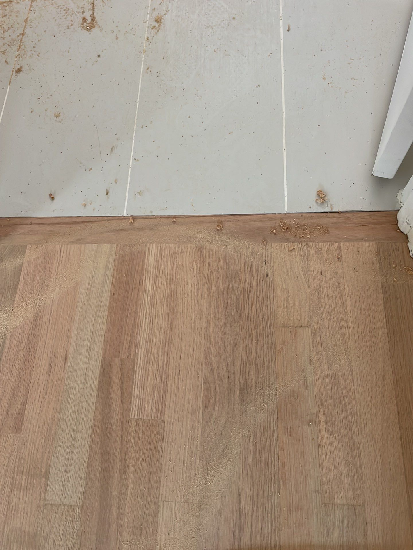 Red Oak refinish with Provencial stain by Footprints Floors of East Atlanta