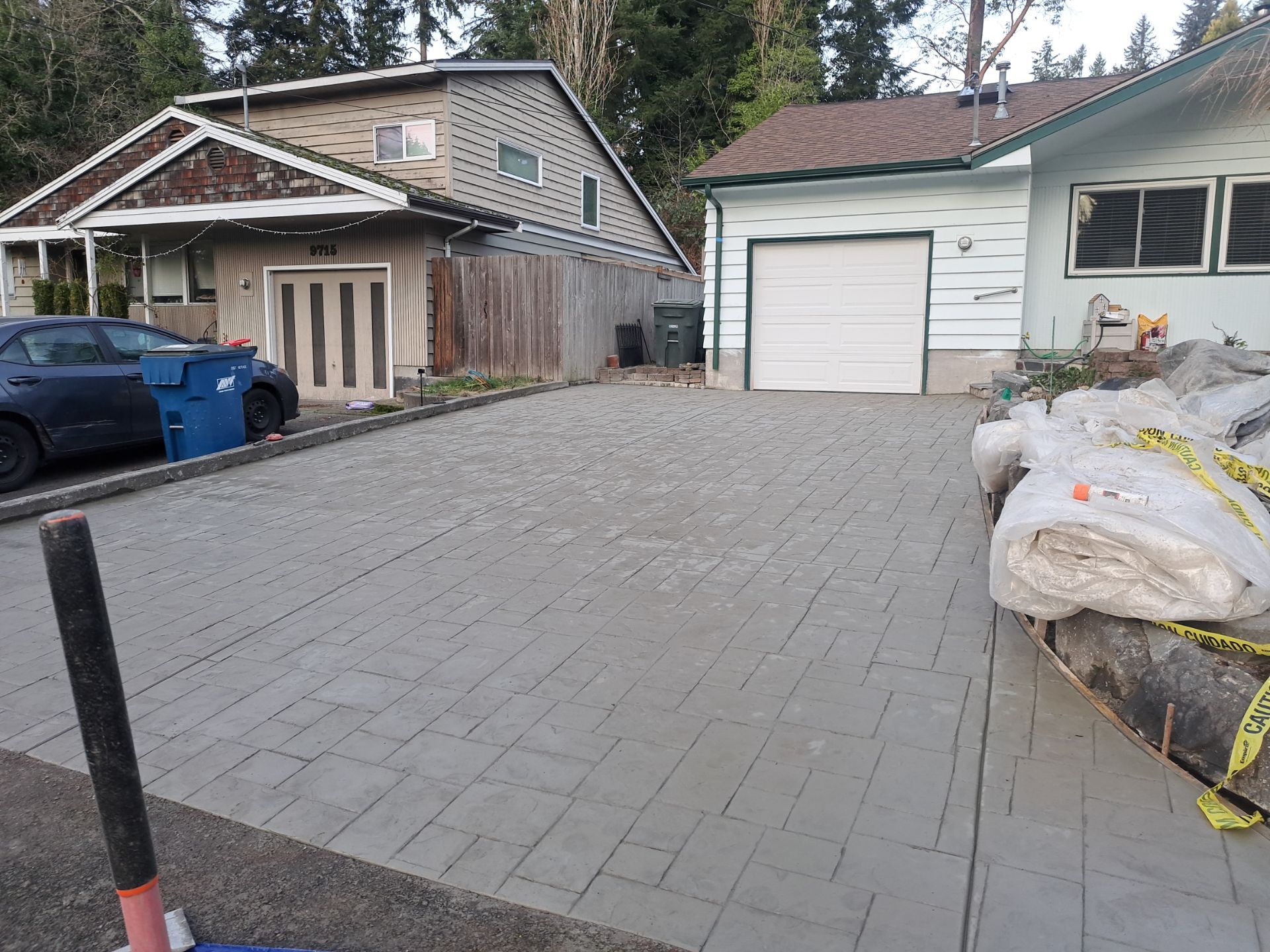 Stamped Concrete Patio and Driveway | Edmonds  by Jireh Asphalt & Concrete Inc 