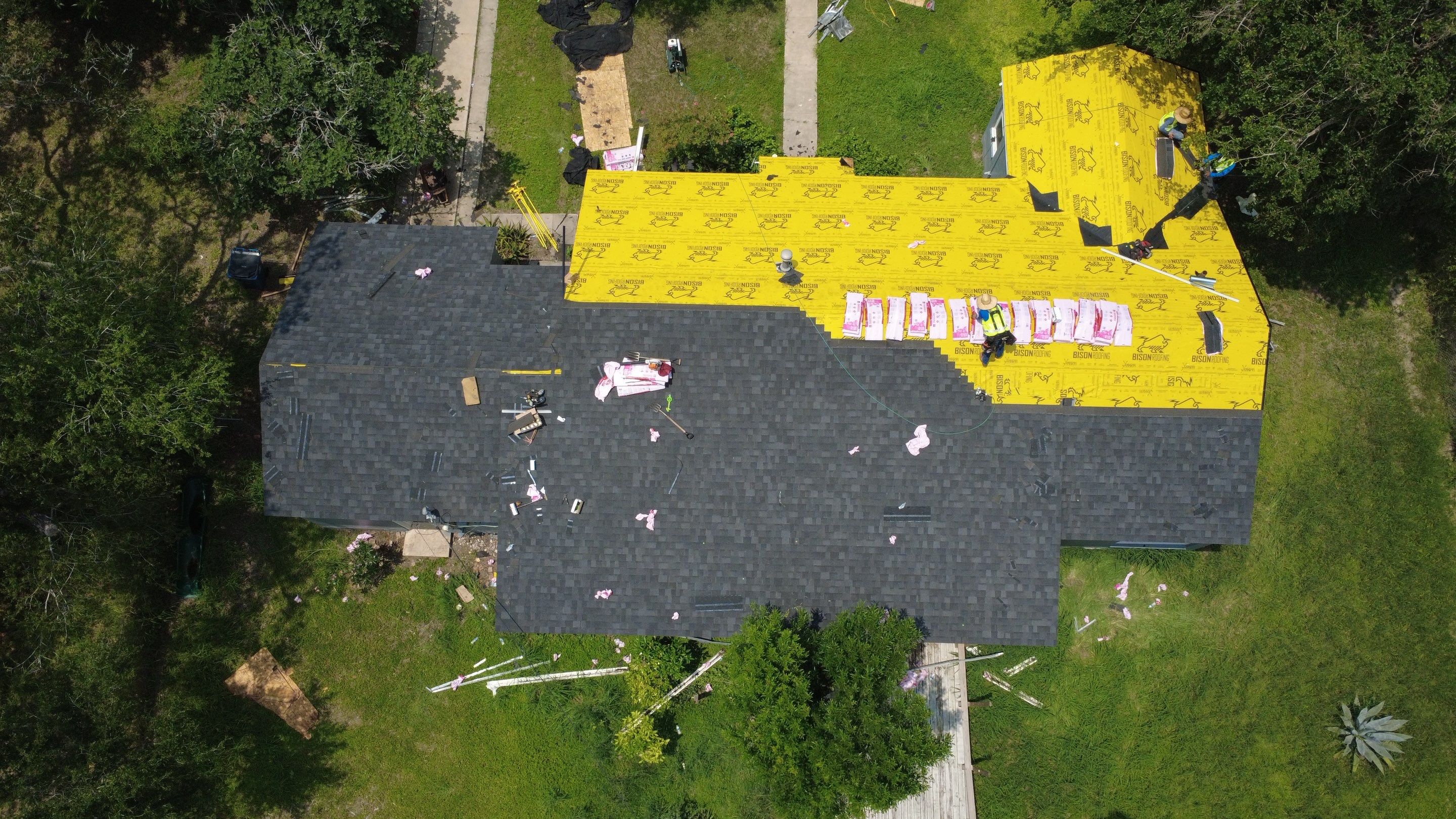 Alamo Tx Full Roof by Bison Roofing  
