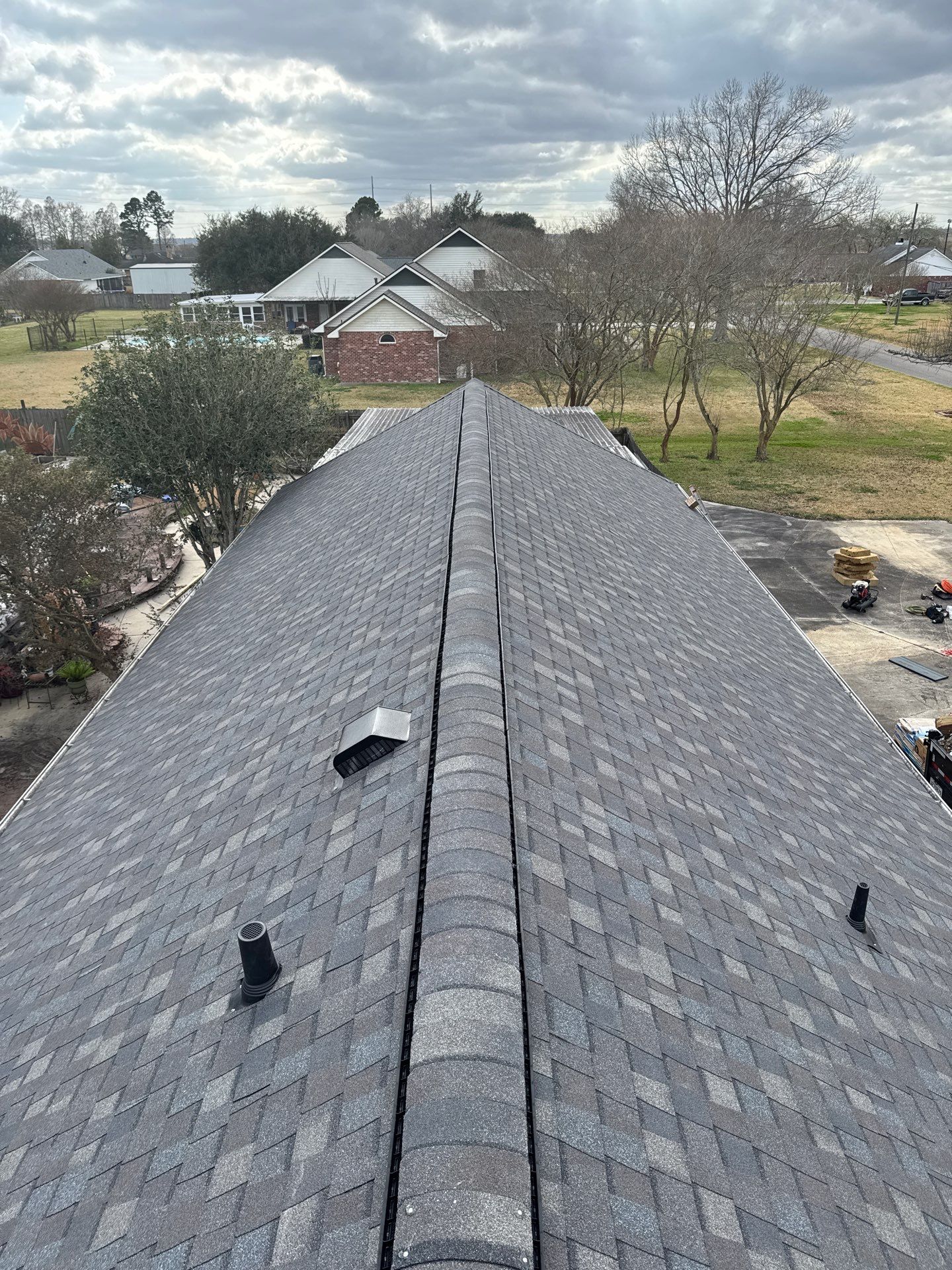 Residential Roofing Installation using Certainteed Landmark Driftwood by Top Team Roofing & Construction