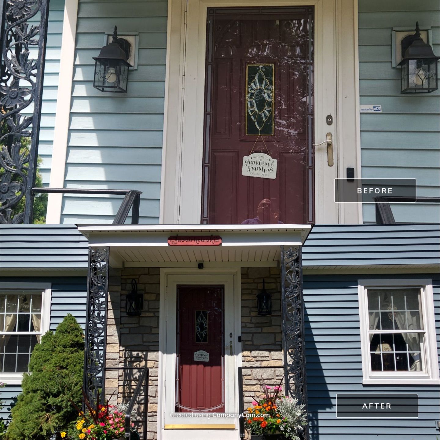 Siding Refreshment with Cert Monogram D/4 x 12'6" Clapboard, Wedgewood Blue by DiGiorgi Roofing and Siding Inc