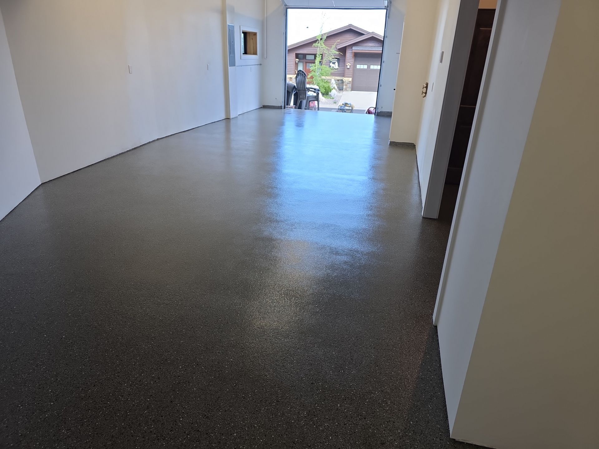 Garage Transformation using Slate Hybrid by Croc Coatings, LLC