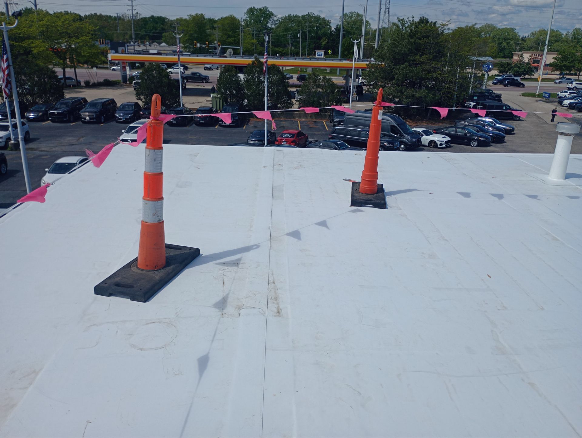 Ford Dealership - Re-Roof by Pink Roofing