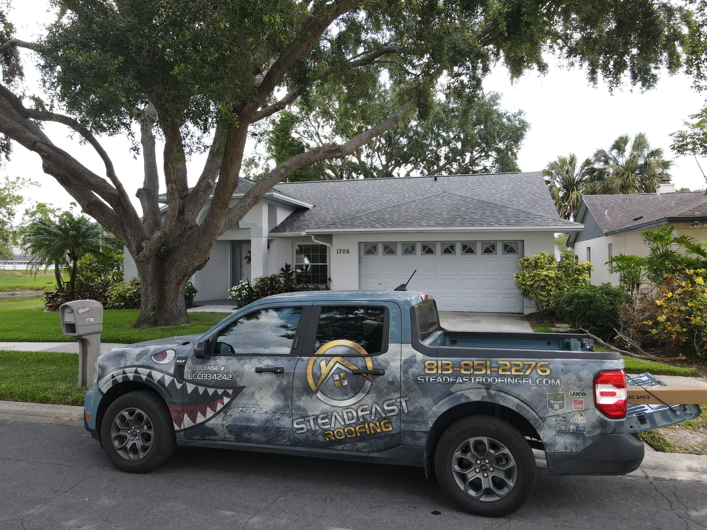 Roof Replacement in Brandon, FL. by Steadfast Roofing 