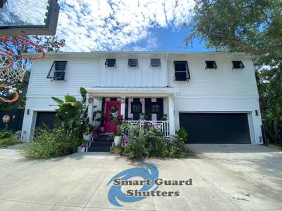 Impact Bahama Shutters in Jet Black