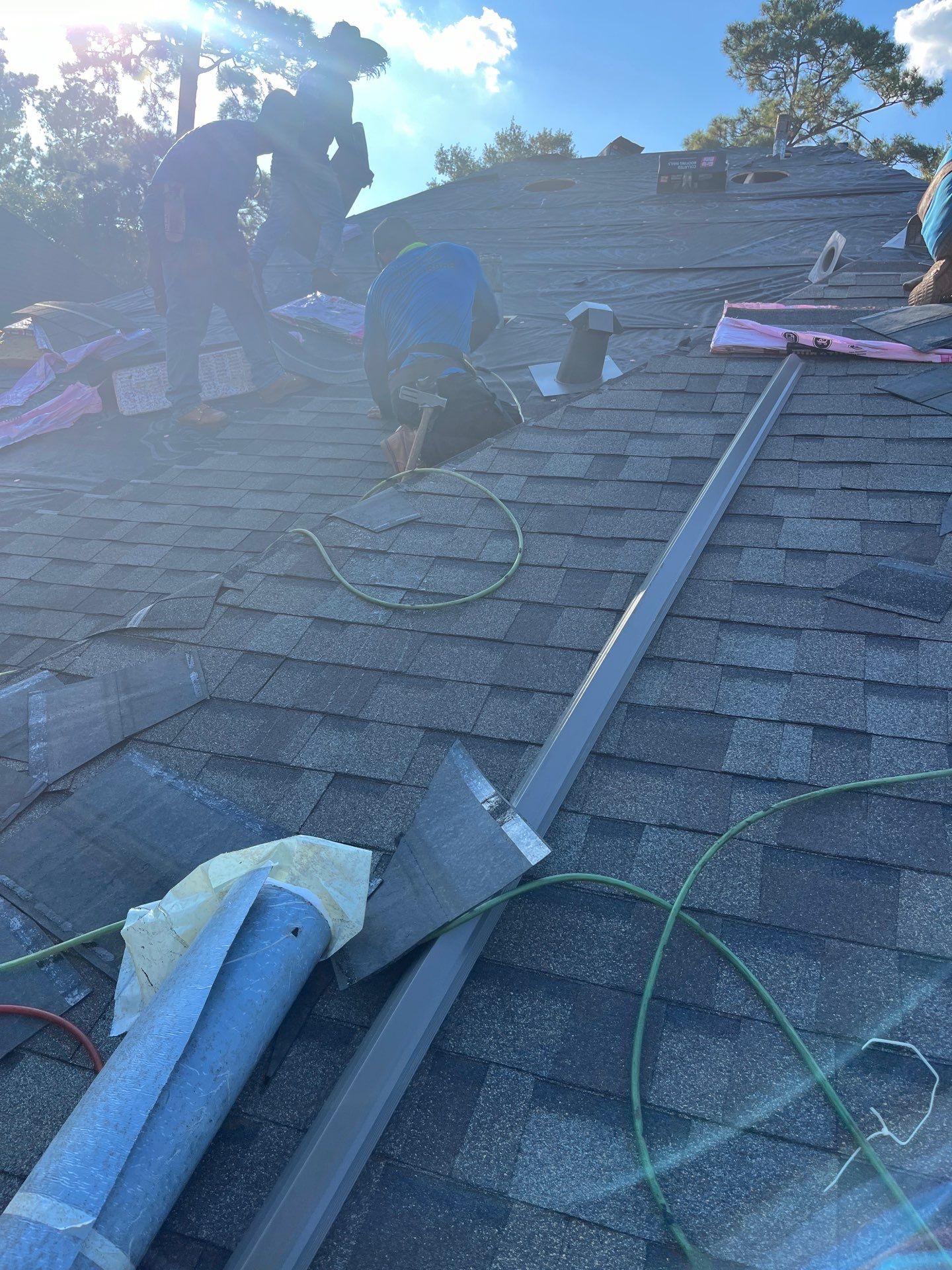 Residential Roofing Installation using Owen's Corning Duration (Lifetime) Shingles by Roof Repair Company
