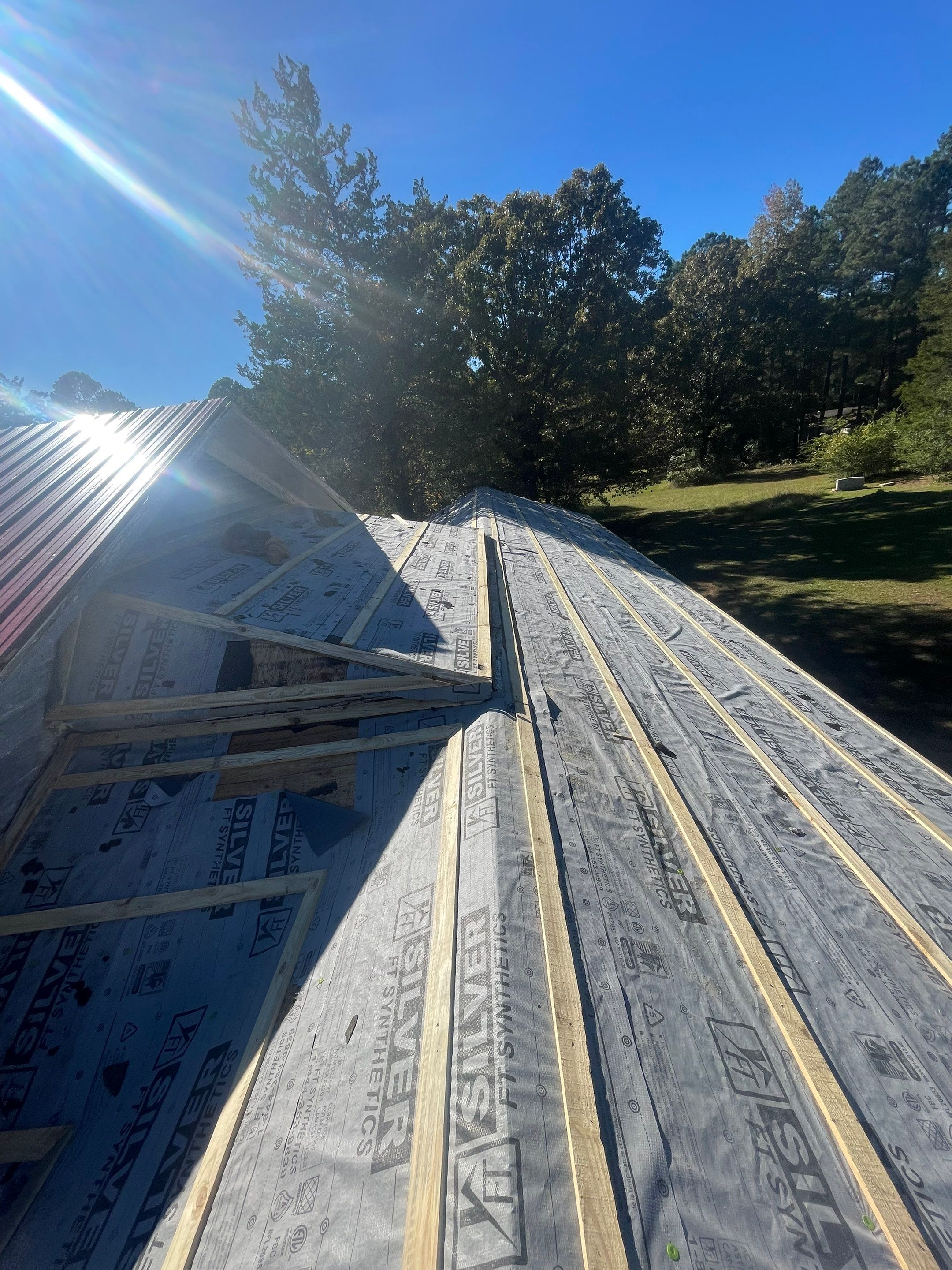 Residential Metal Roof Replacement using Reed's Metals: 26 GA. Colored Residential Metal Panels (Barn Red) by Hostetler Roofing