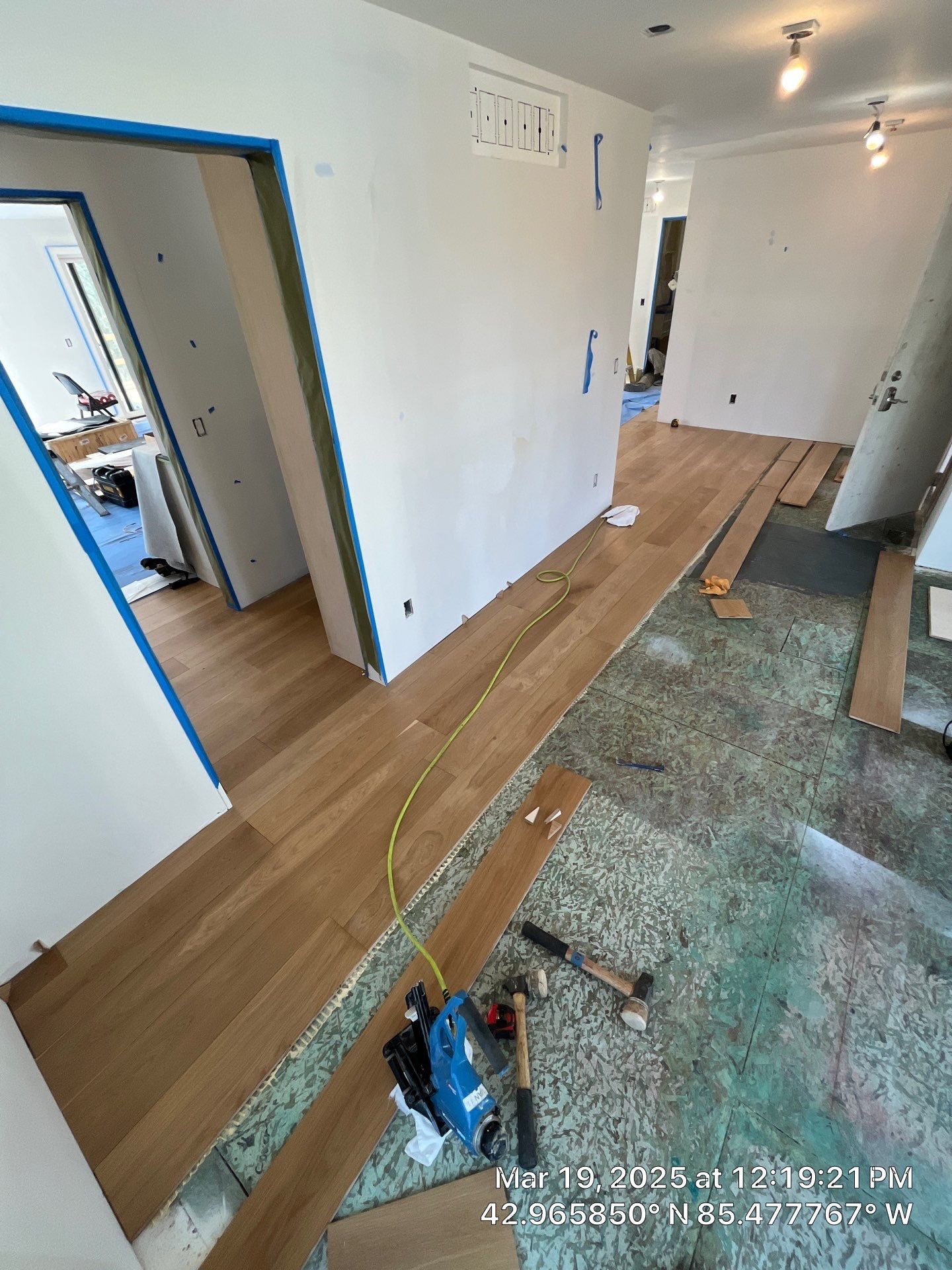 Engineered European White Oak with Matching Custom Stair Nose by RTBaldwin Hardwood Floors